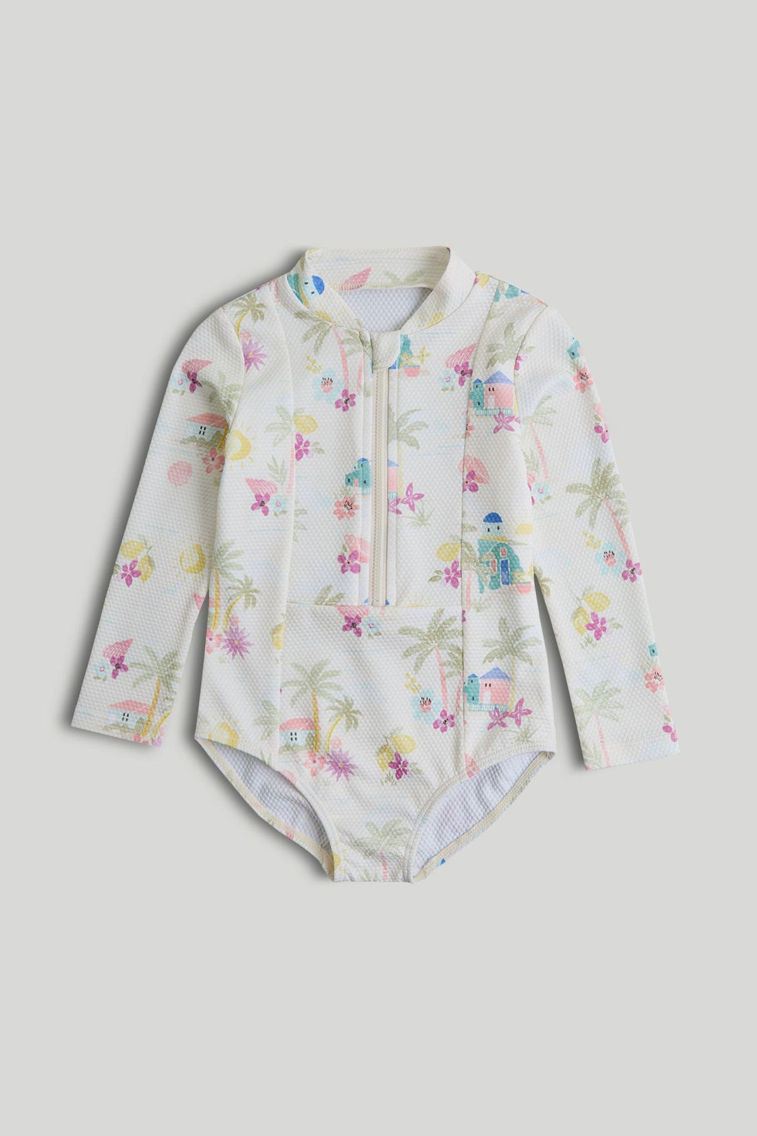 Tropical Sunsafe UPF50+ Swimsuit - Multi / 9-10 Years