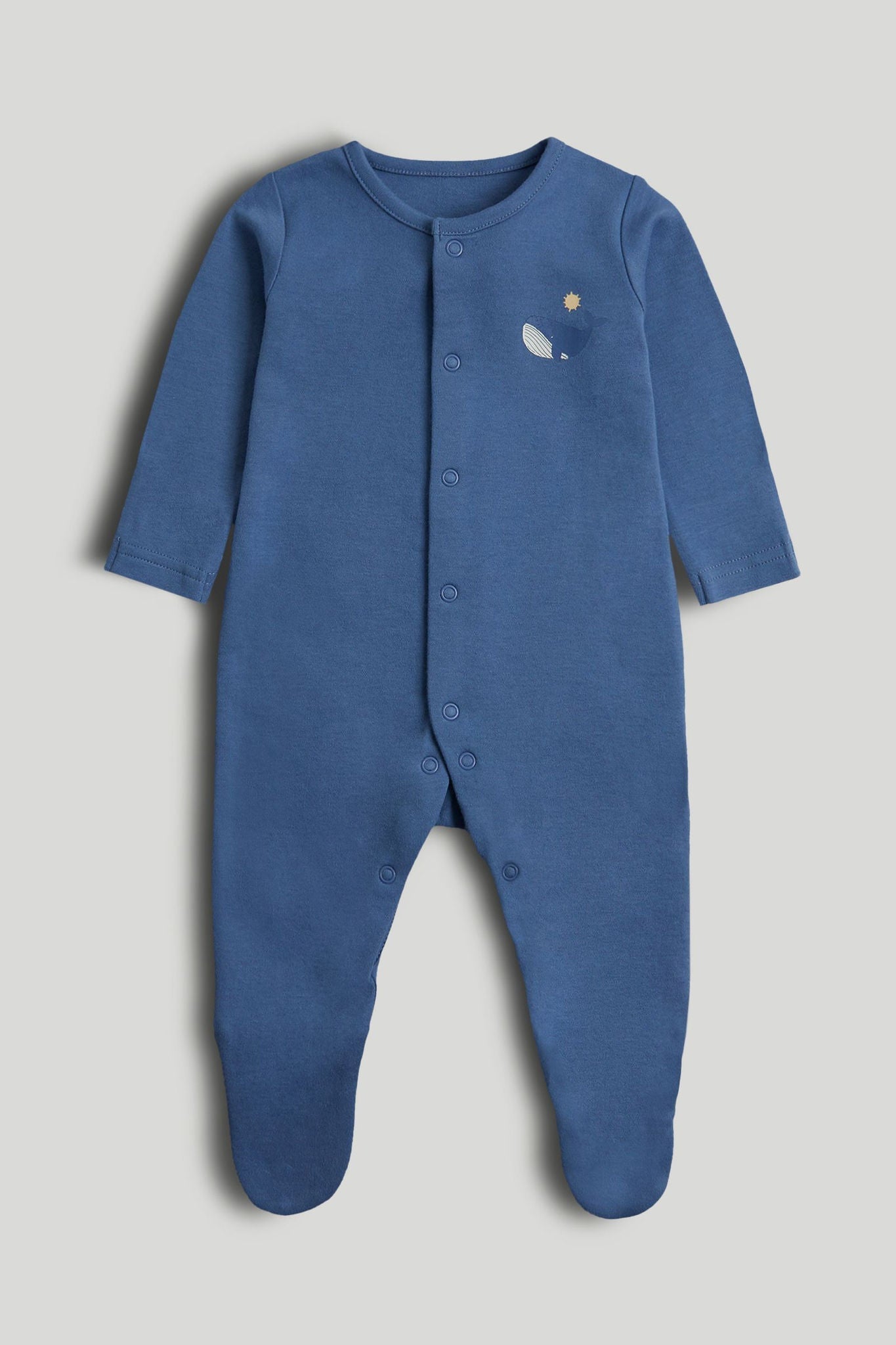 3 Pack Whale Sleepsuits