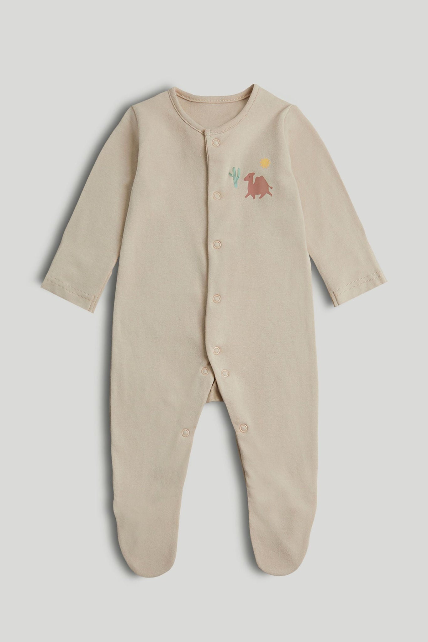 3 Pack Camel Sleepsuits - Multi / Up to 1 Month