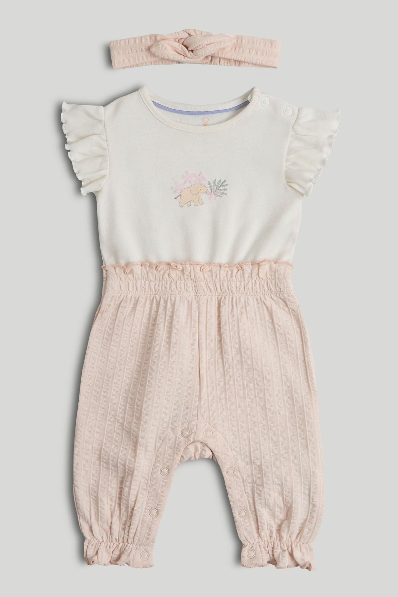 Tropical All-in-One and Headband Outfit - Multi / 12-18 Months
