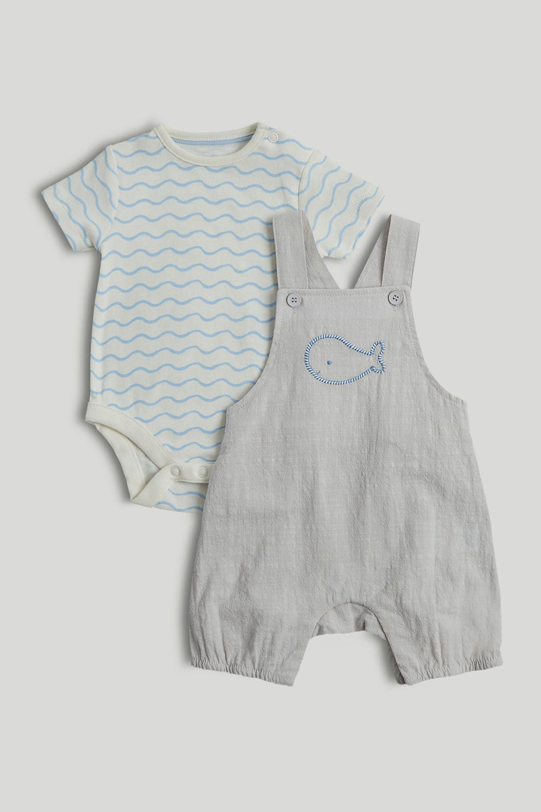 My First Bibshorts and Bodysuit Outfit - Multi / Up to 1 Month