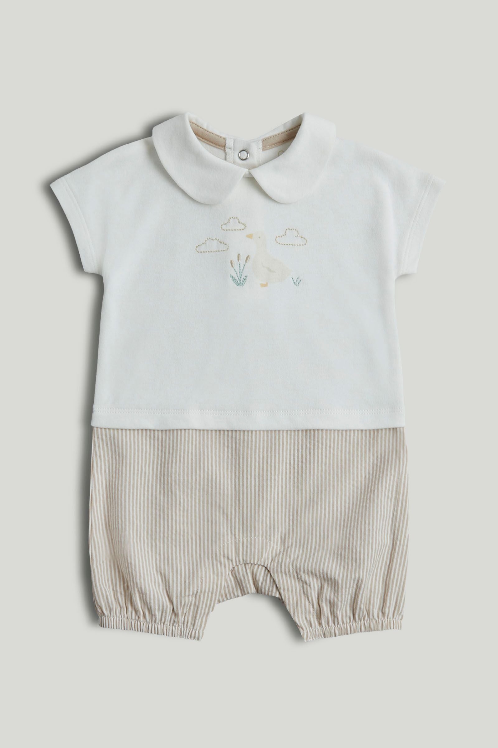 My First T-Shirt and Shorts Romper - White / 12-18 Months