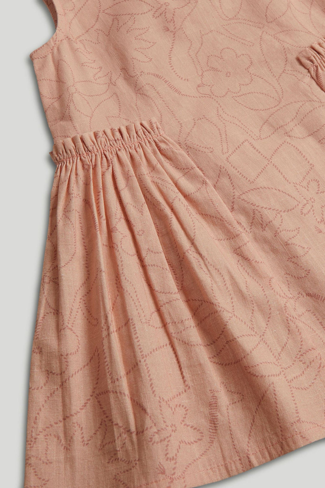 Peach Cotton Dress