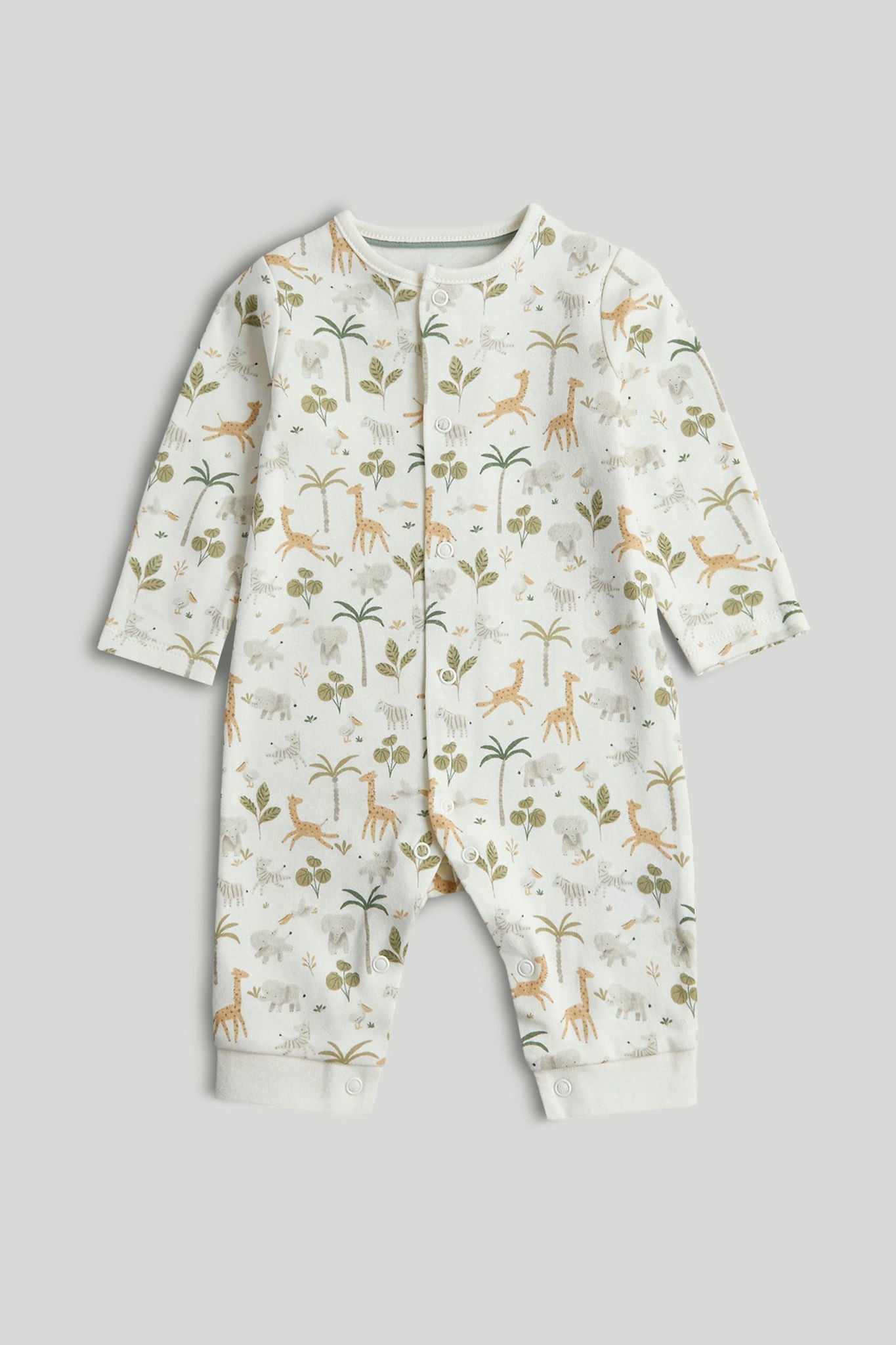 3 Pack Safari Footless Sleepsuits