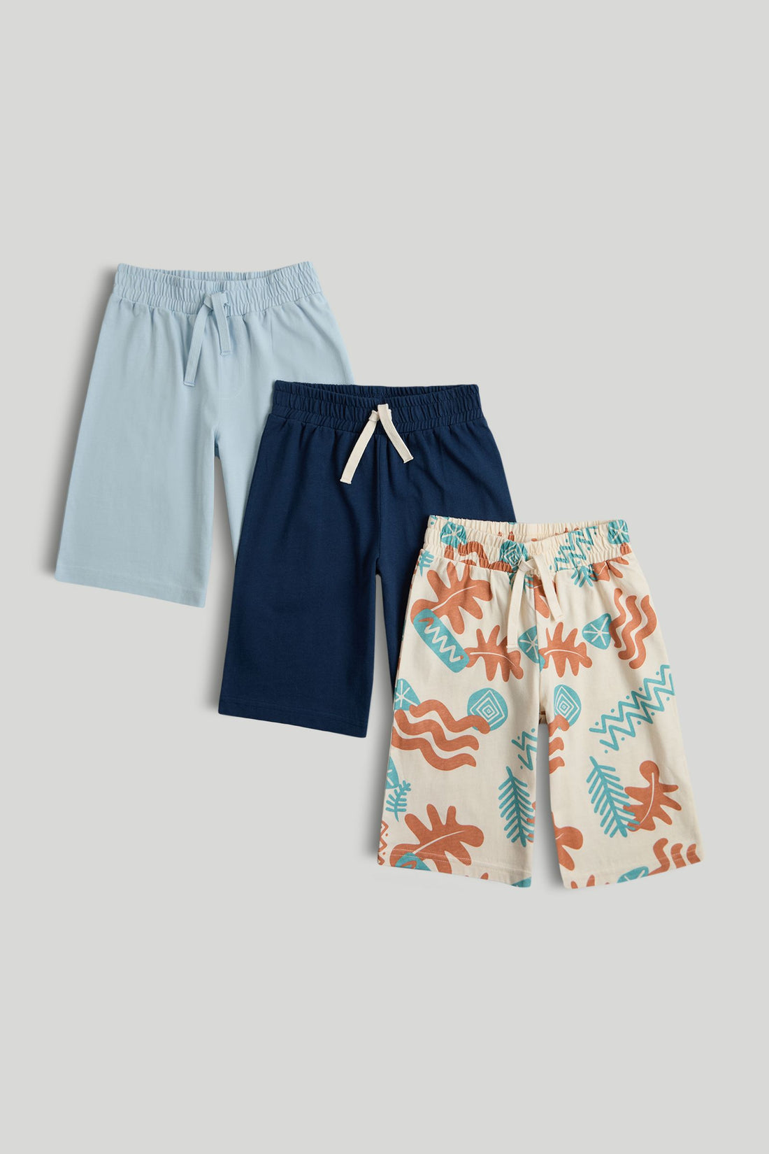 3 Pack Jersey Shorts - Multicolor / 9-10 Years