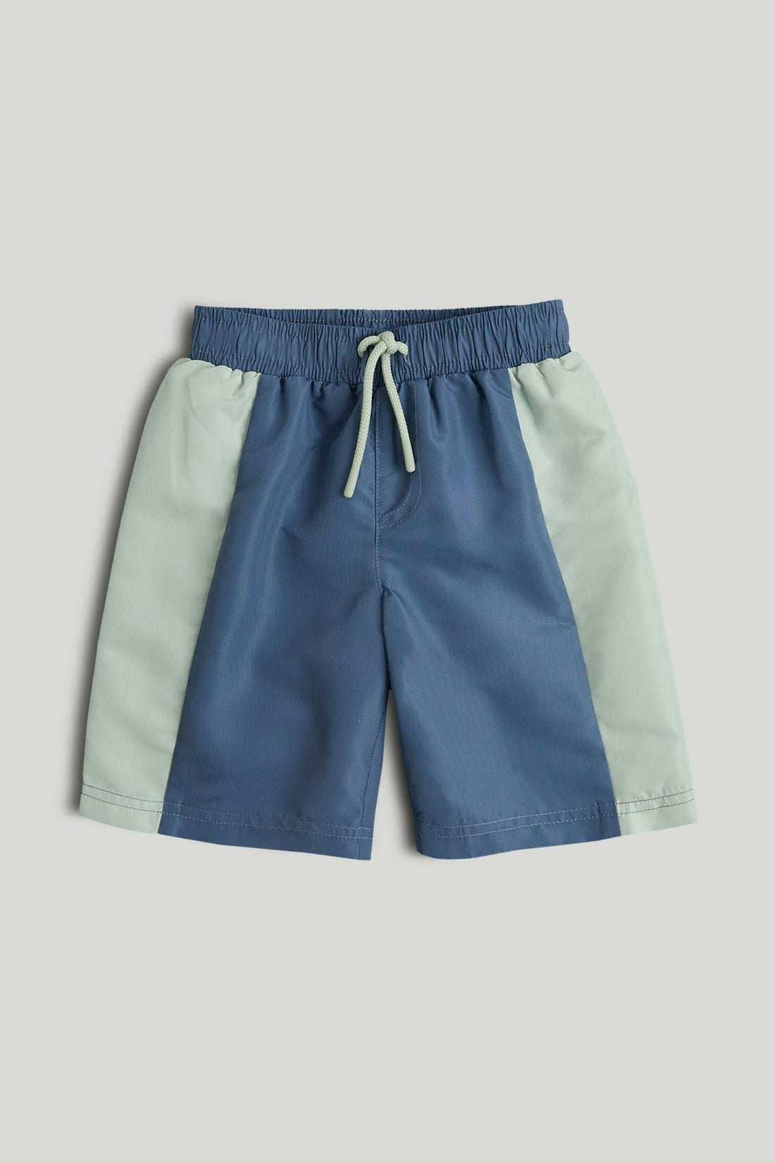 Blue Side Stripe Swim Shorts - Blue / 12-18 Months