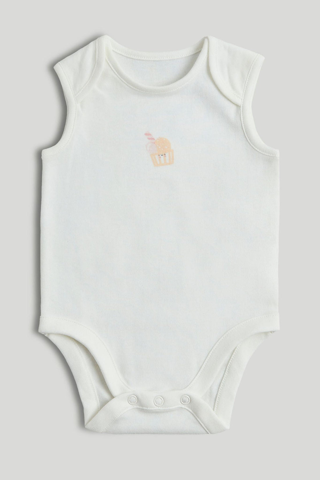 5 Pack Ice Cream Sleeveless Bodysuits