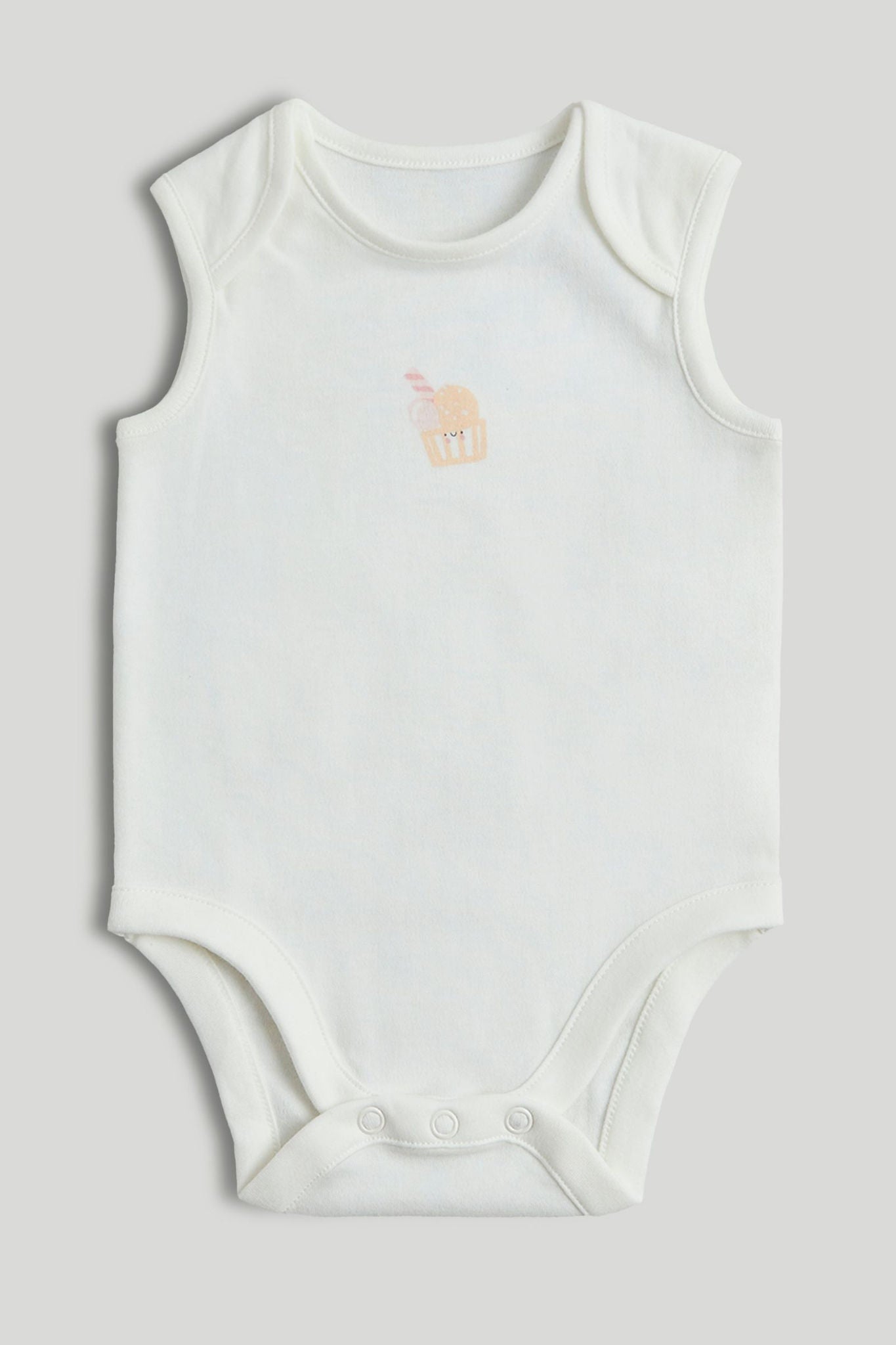 5 Pack Ice Cream Sleeveless Bodysuits