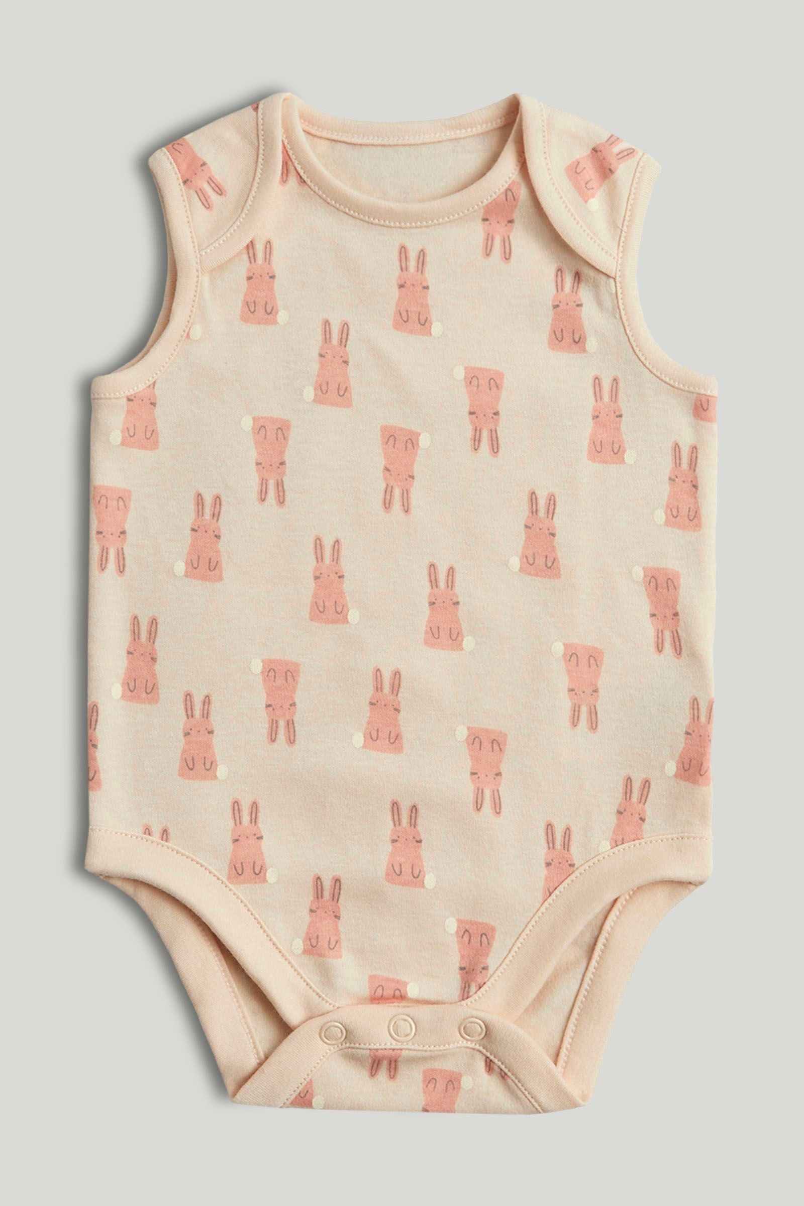 5 Pack Animal Sleeveless Bodysuits