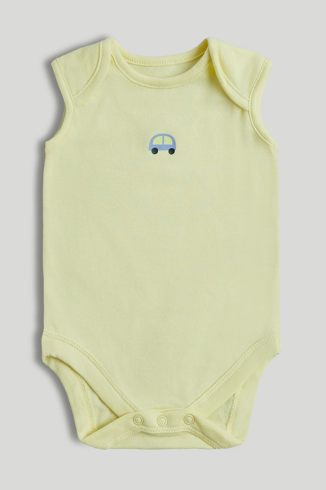5 Pack Cars Sleeveless Bodysuits