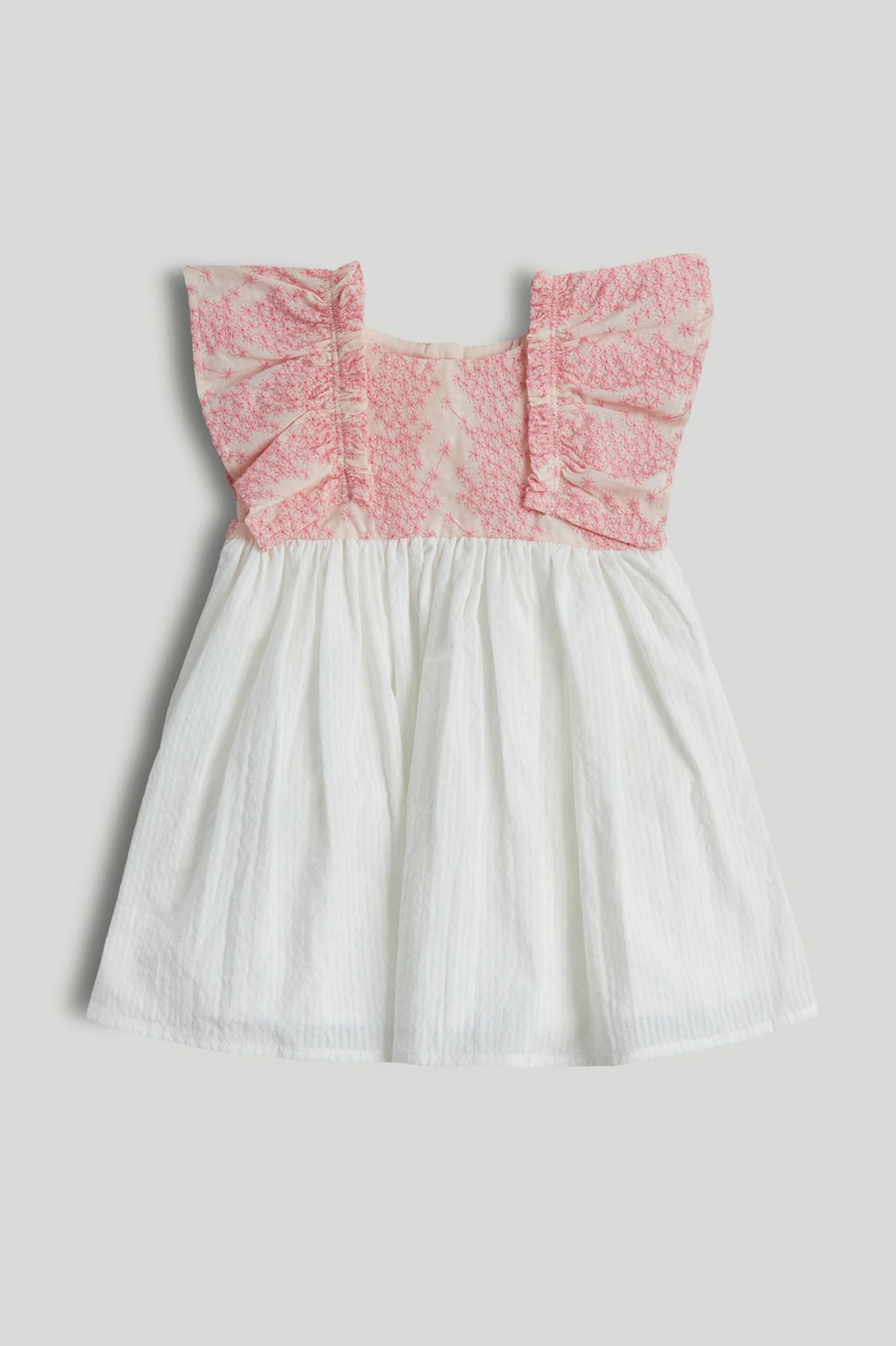 Pink Frill Dress - Light Pink / 12-18 Months