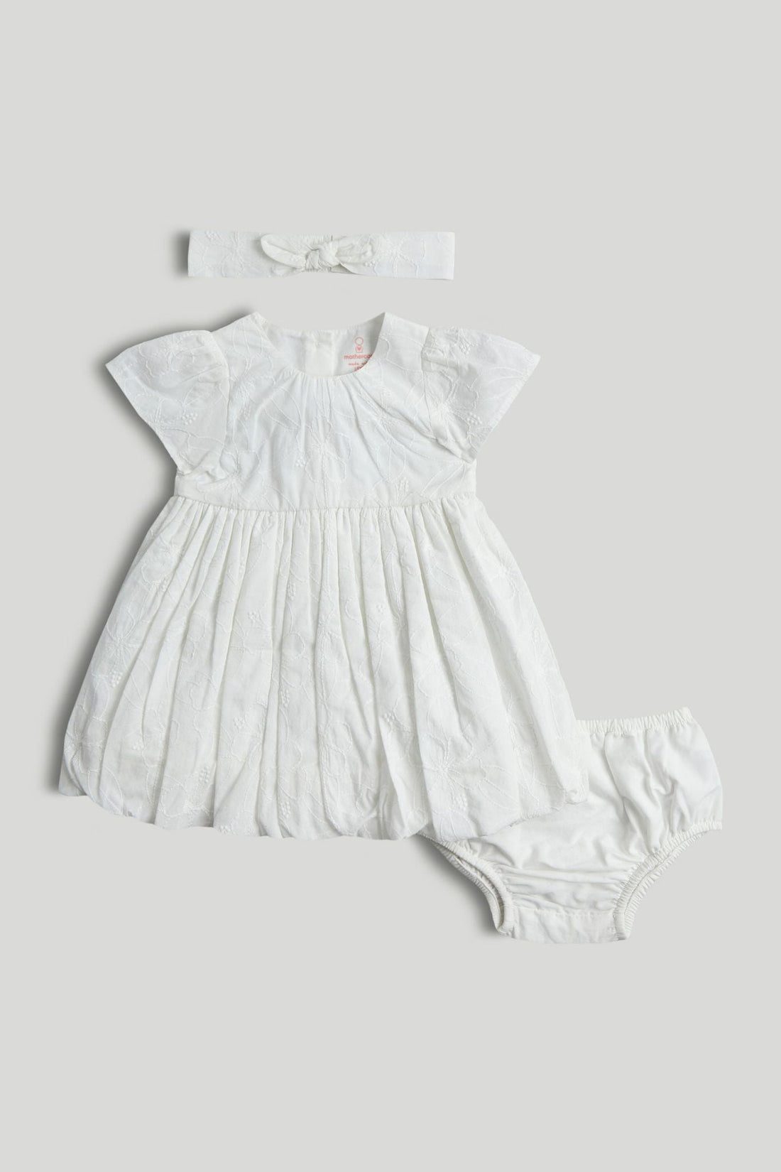 White Puffball Dress Outfit - White / 12-18 Months