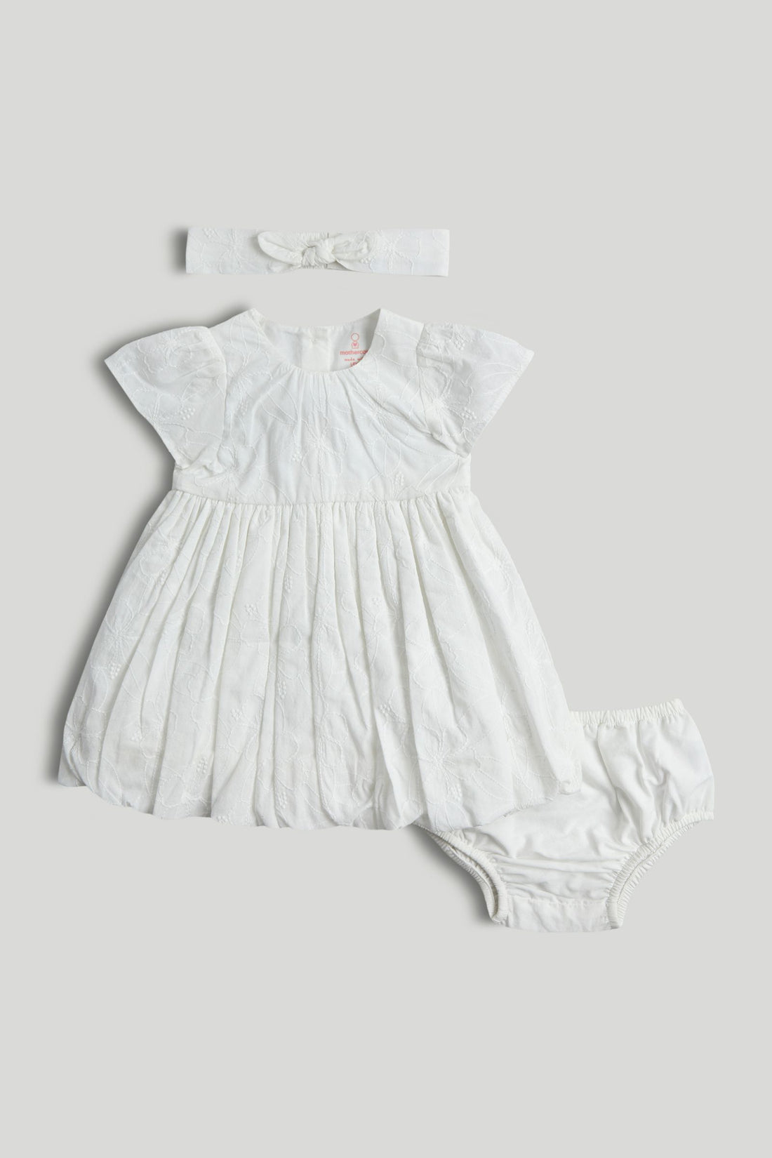 White Puffball Dress Outfit - White / Up to 1 Month
