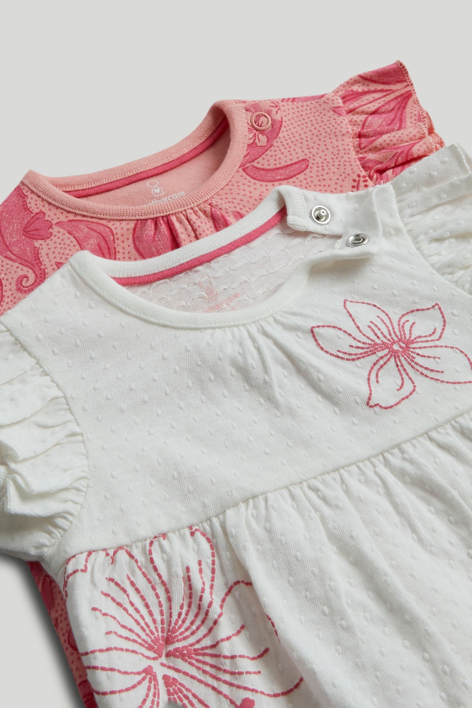 2 Pack Flower Rompers