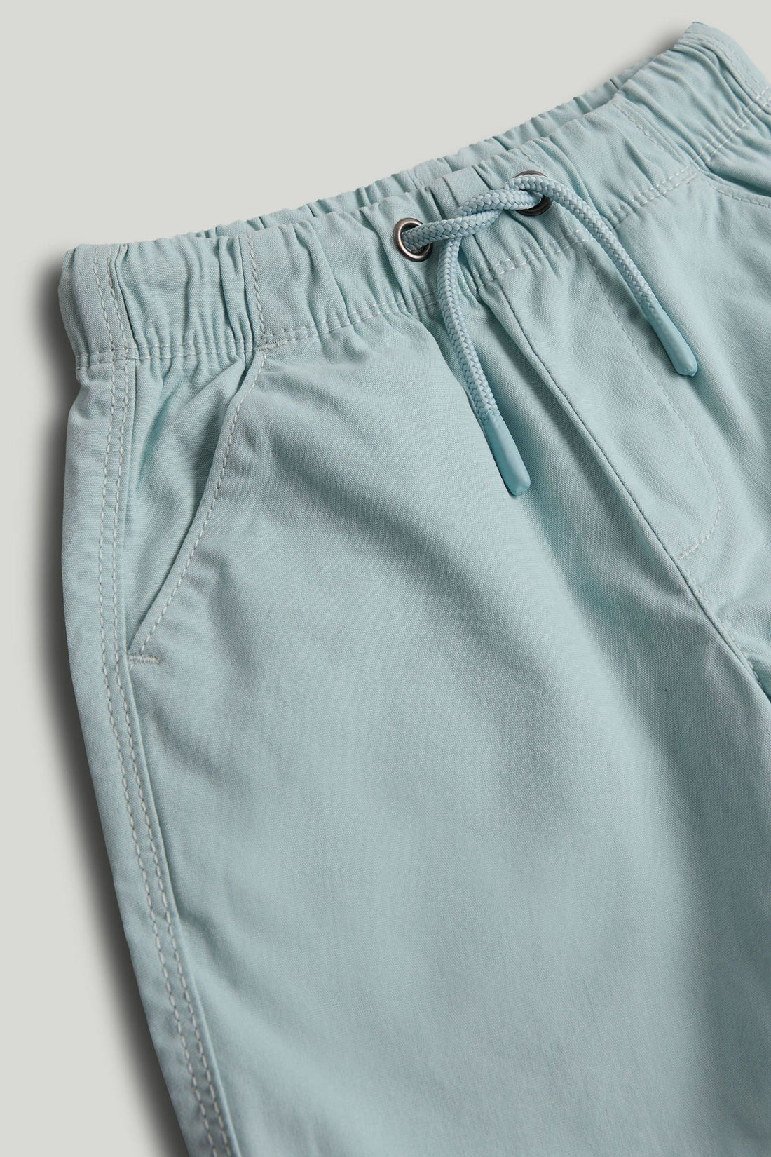 Blue Canvas Shorts