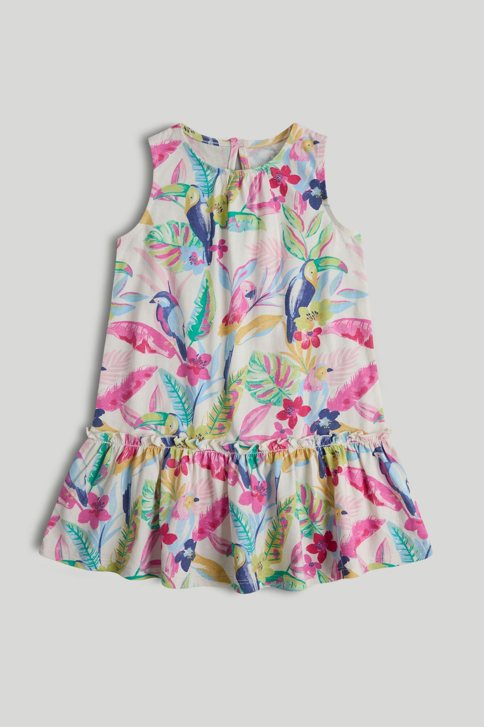 Toucan Jersey Dress - Multi / 9-10 Years