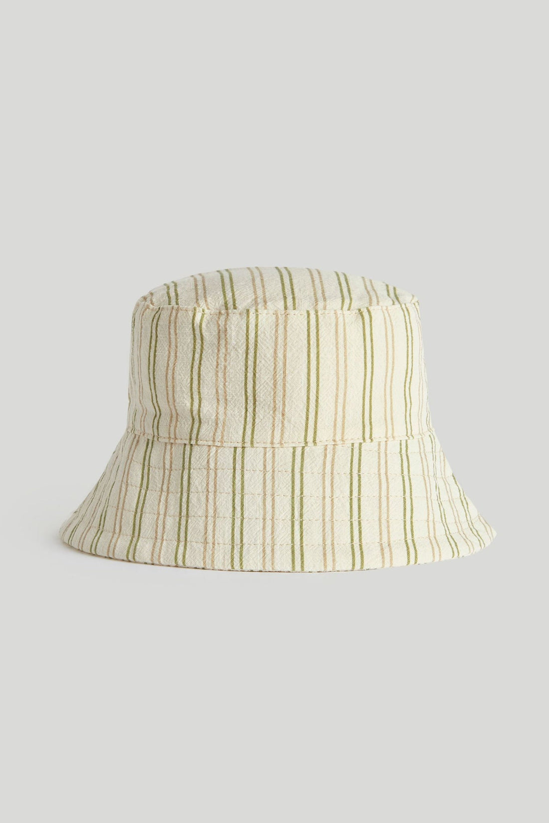 Striped UPF50+ Bucket Hat - Green / 6-12 Months