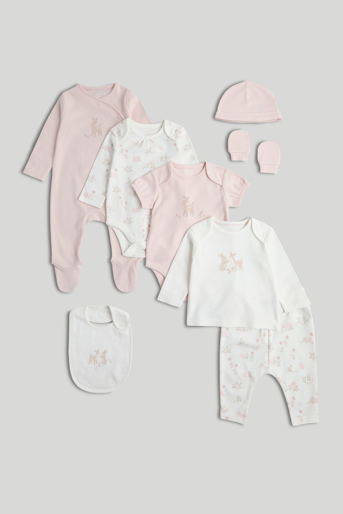 My First 8-Piece Outfit Gift Set - Multicolor / Up to 1 Month