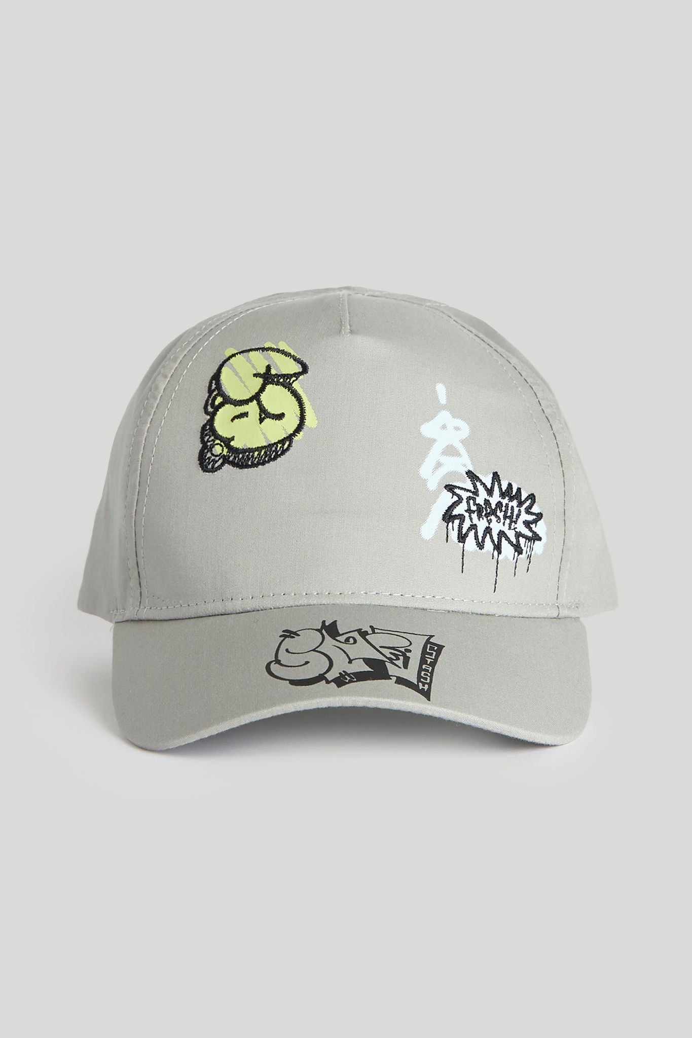 Graffiti UPF50+ Cap - Grey / 1-3 Years