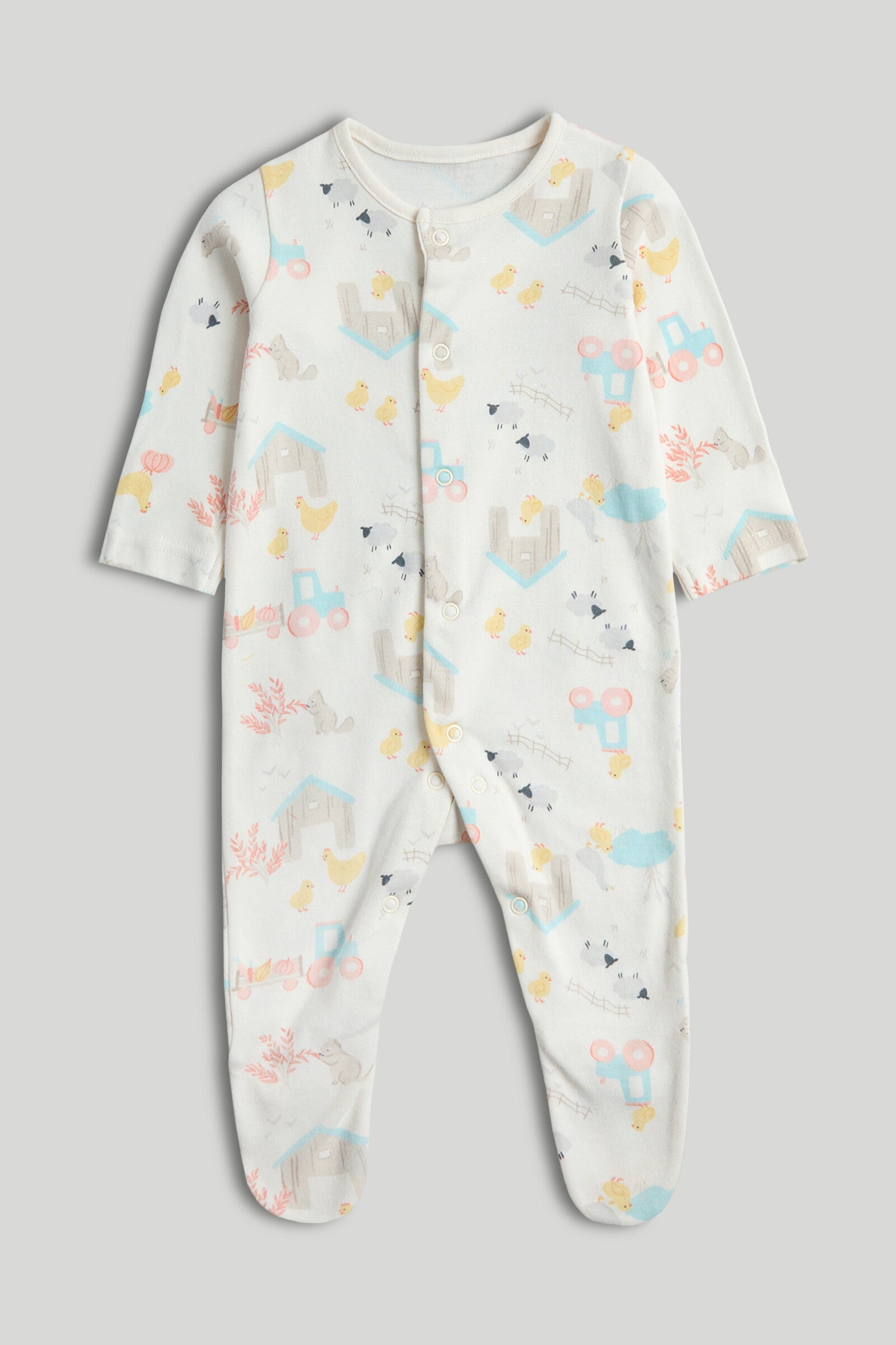 3 Pack Tractor Sleepsuits