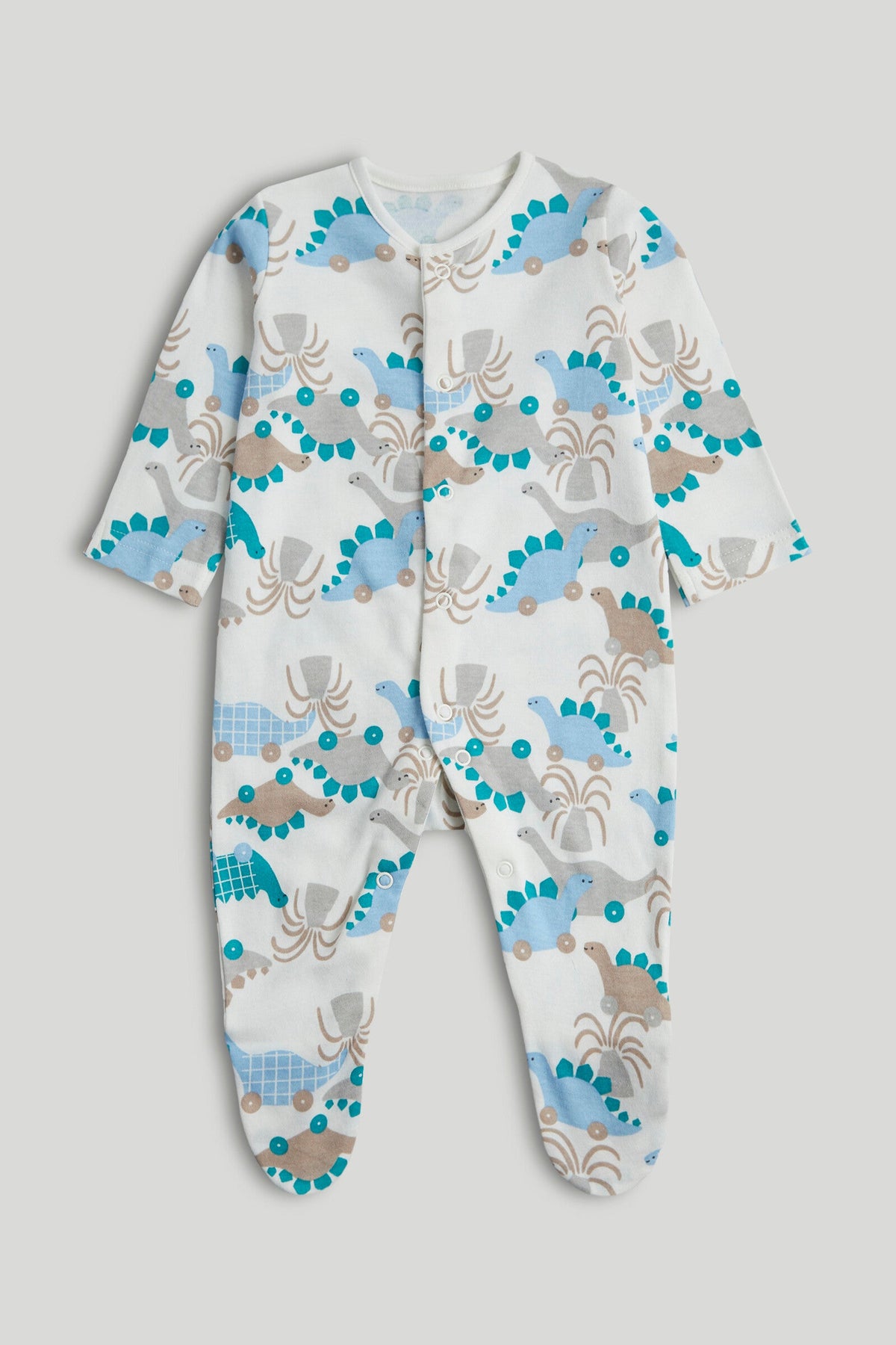 3 Pack Dinosaur Sleepsuits