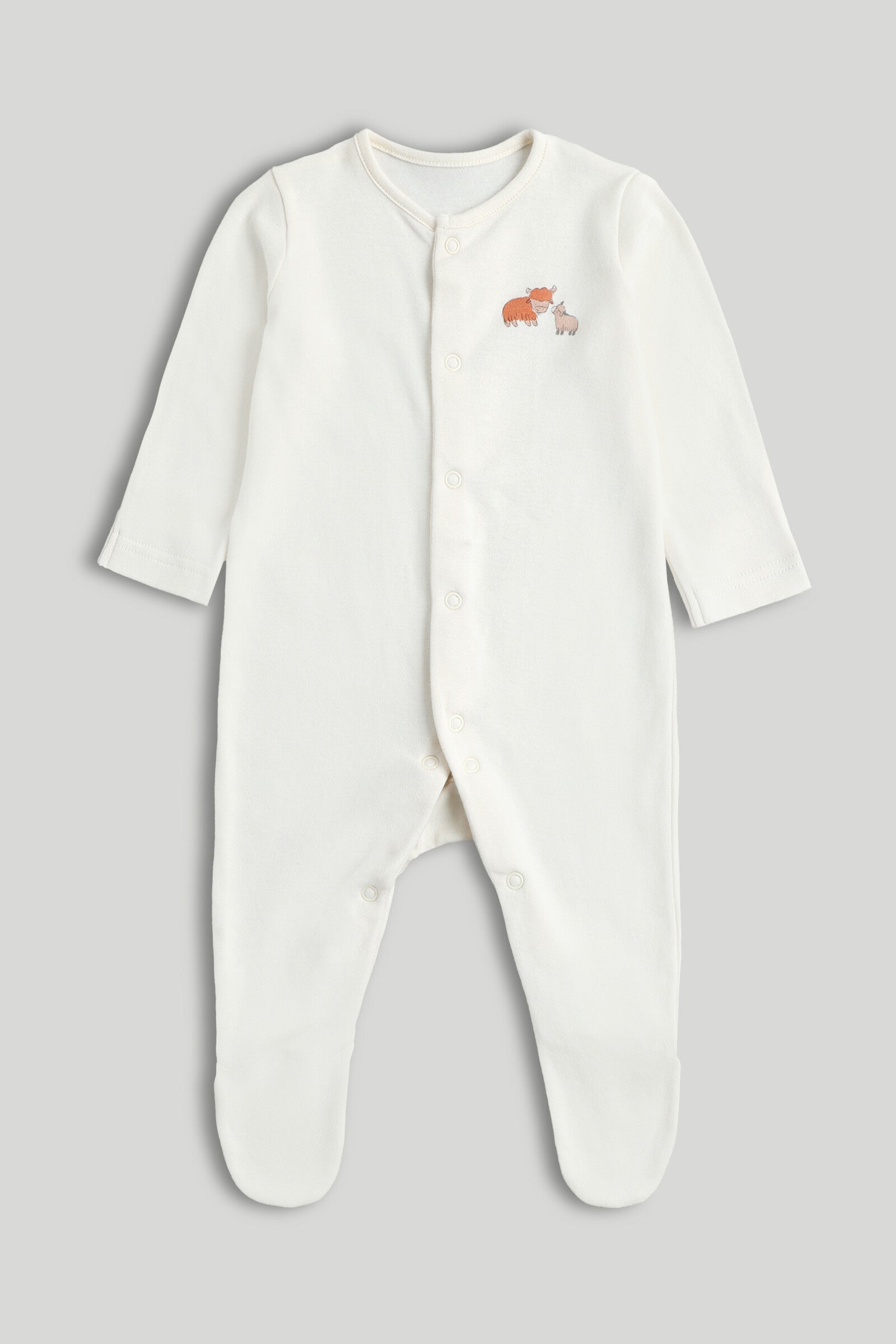 3 Pack Highland Cow Sleepsuits