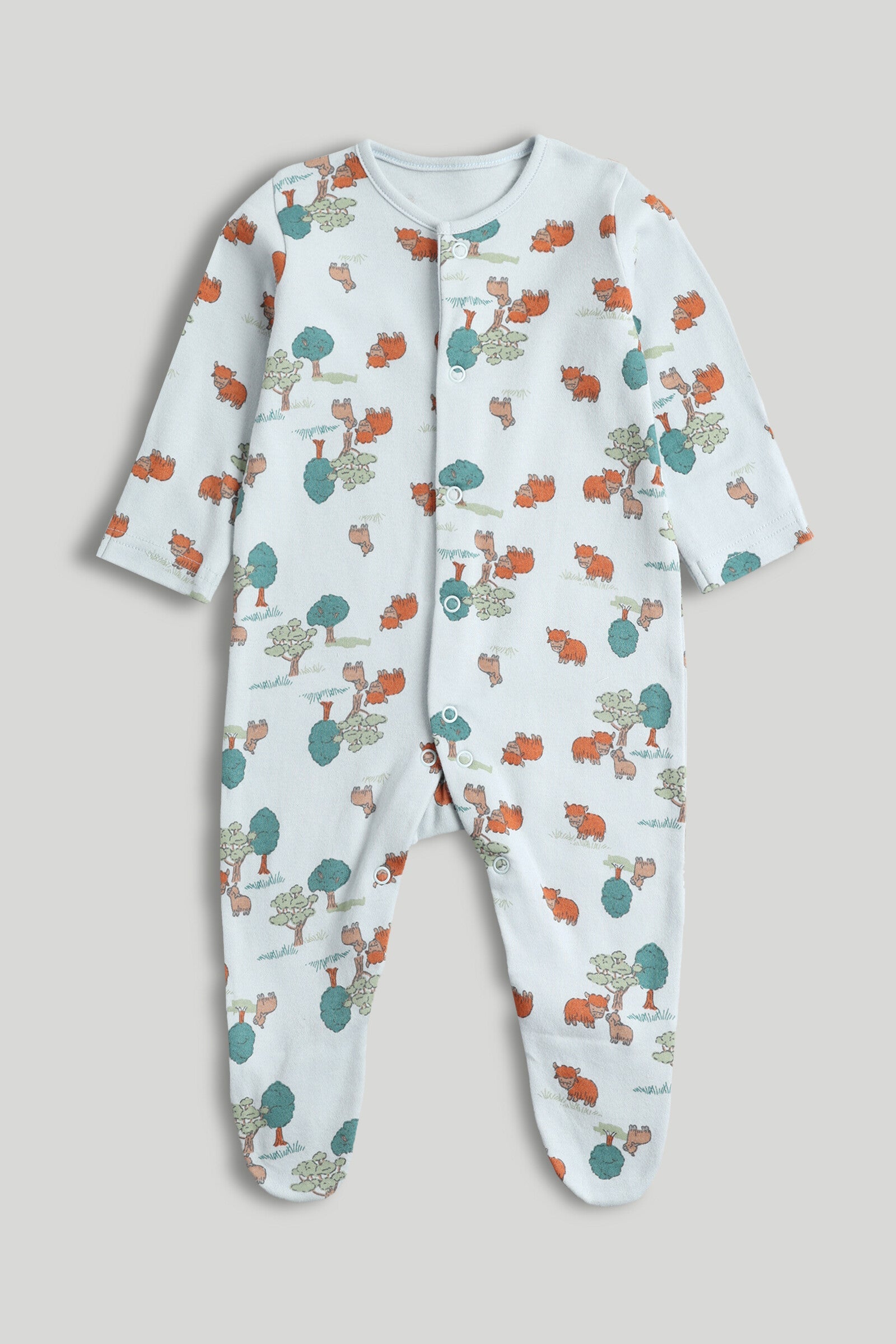 3 Pack Highland Cow Sleepsuits