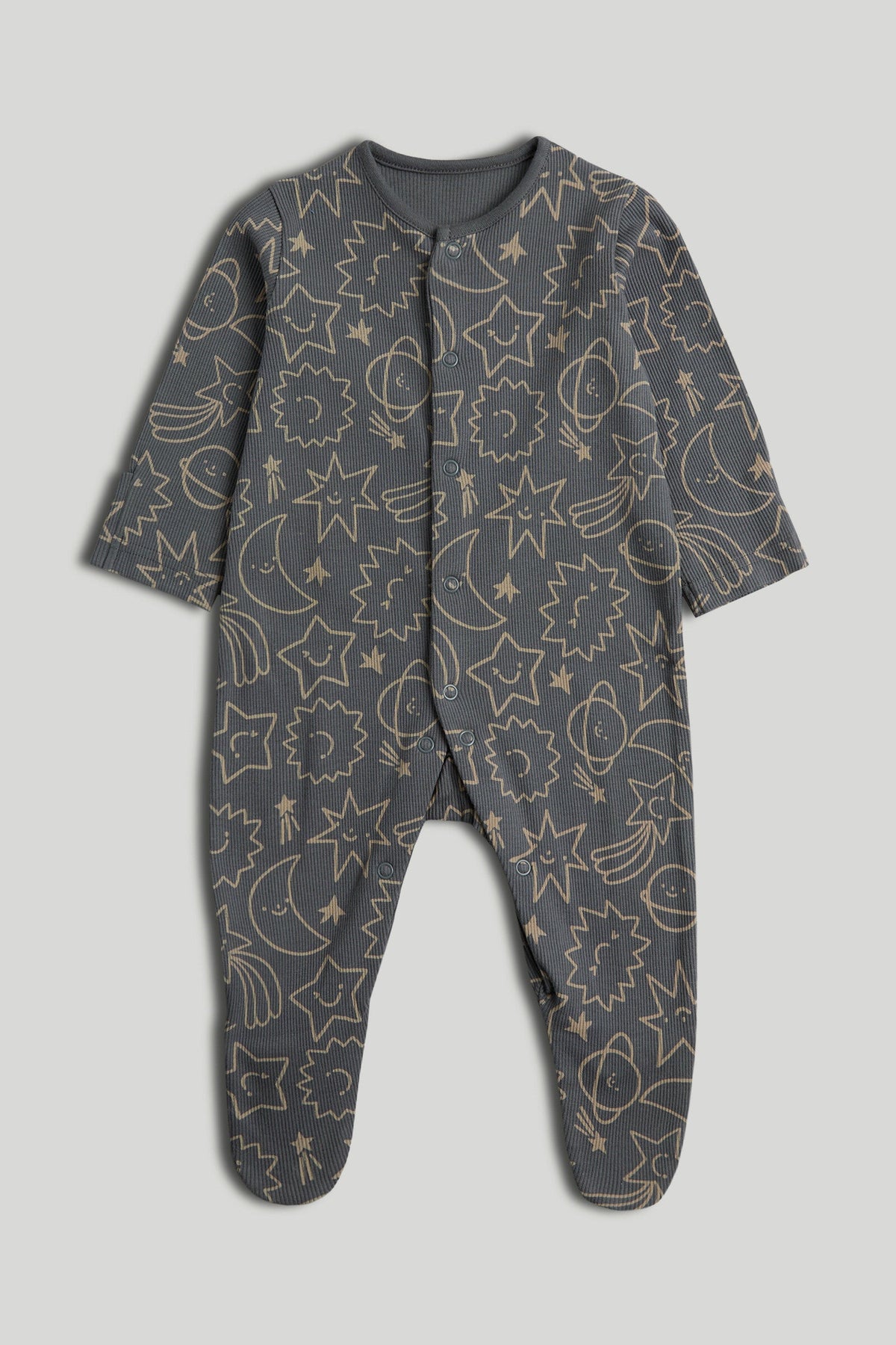 3 Pack Space Sleepsuits
