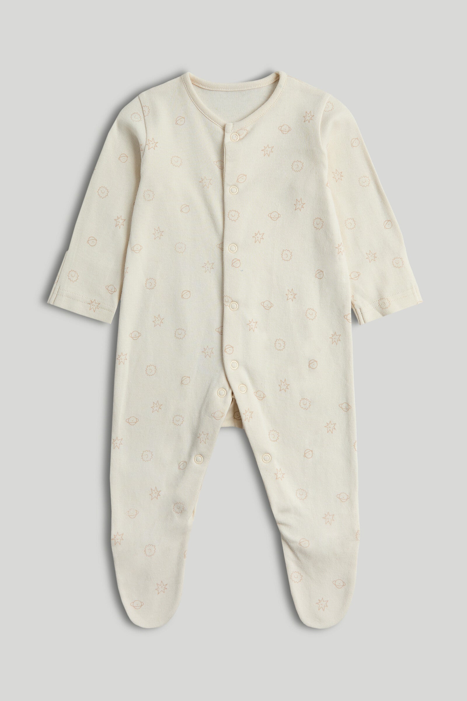 3 Pack Space Sleepsuits