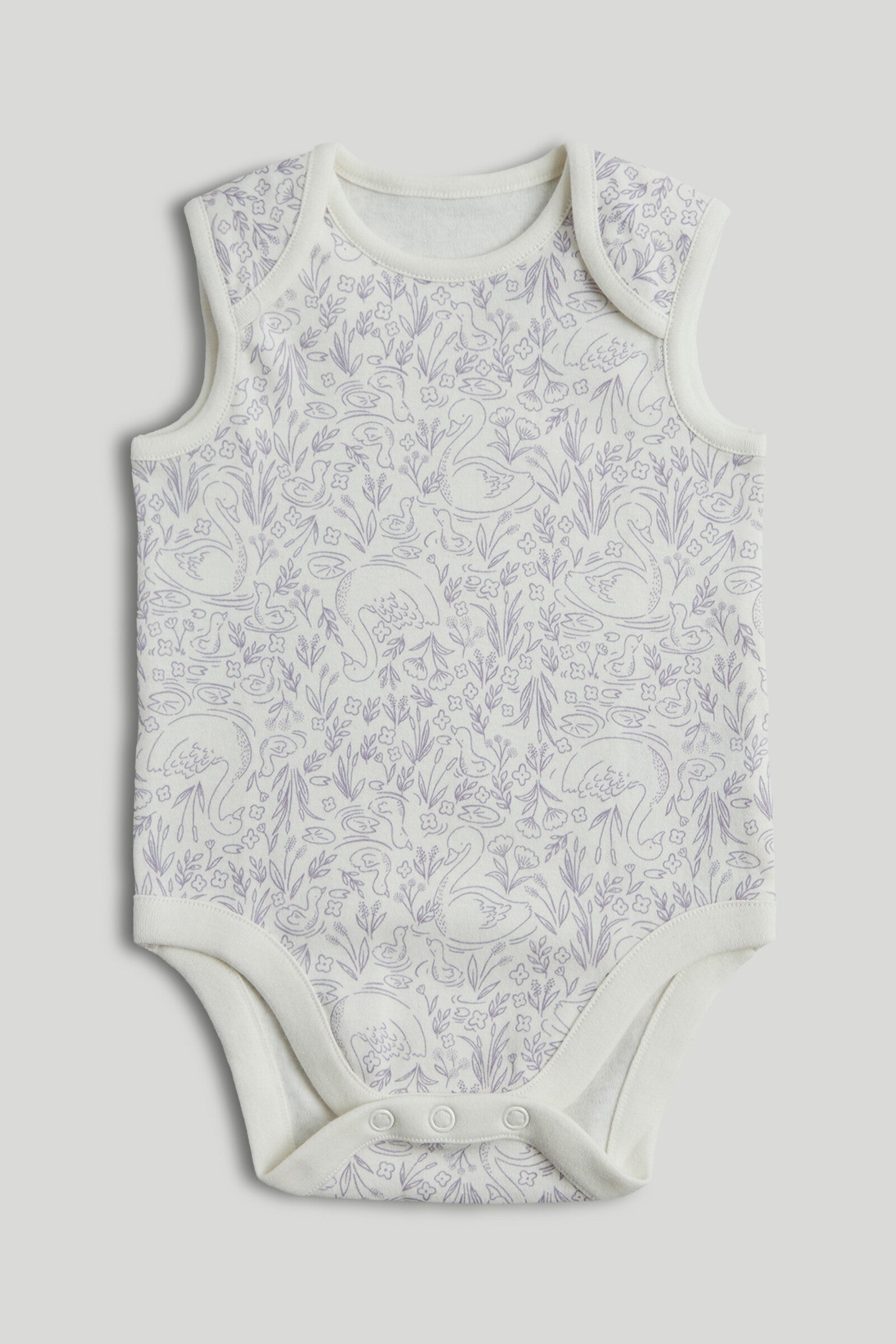 5 Pack Swan Sleeveless Bodysuits