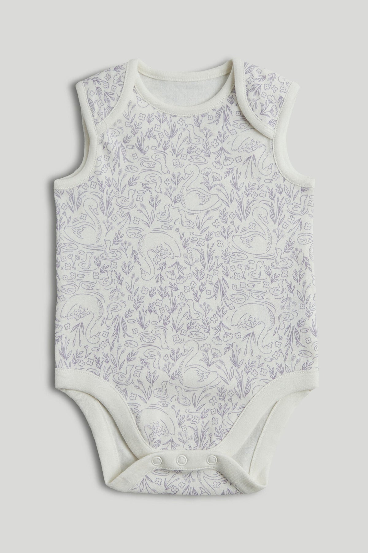 5 Pack Swan Sleeveless Bodysuits