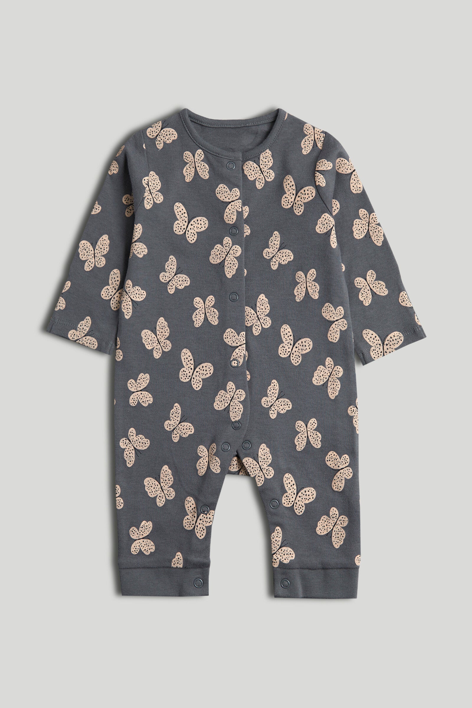 3 Pack Butterfly Footless Sleepsuits