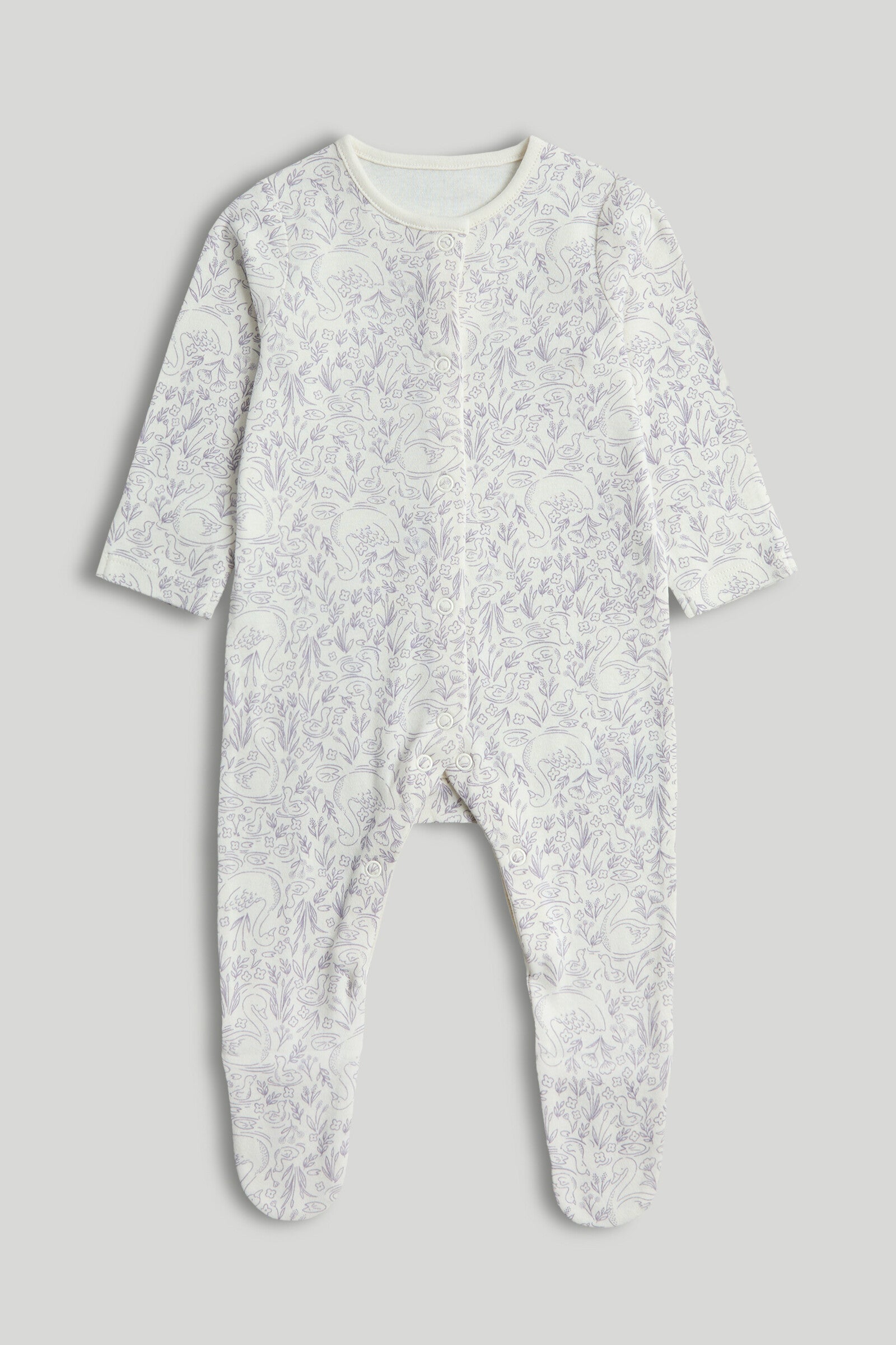 3 Pack Swan Sleepsuits