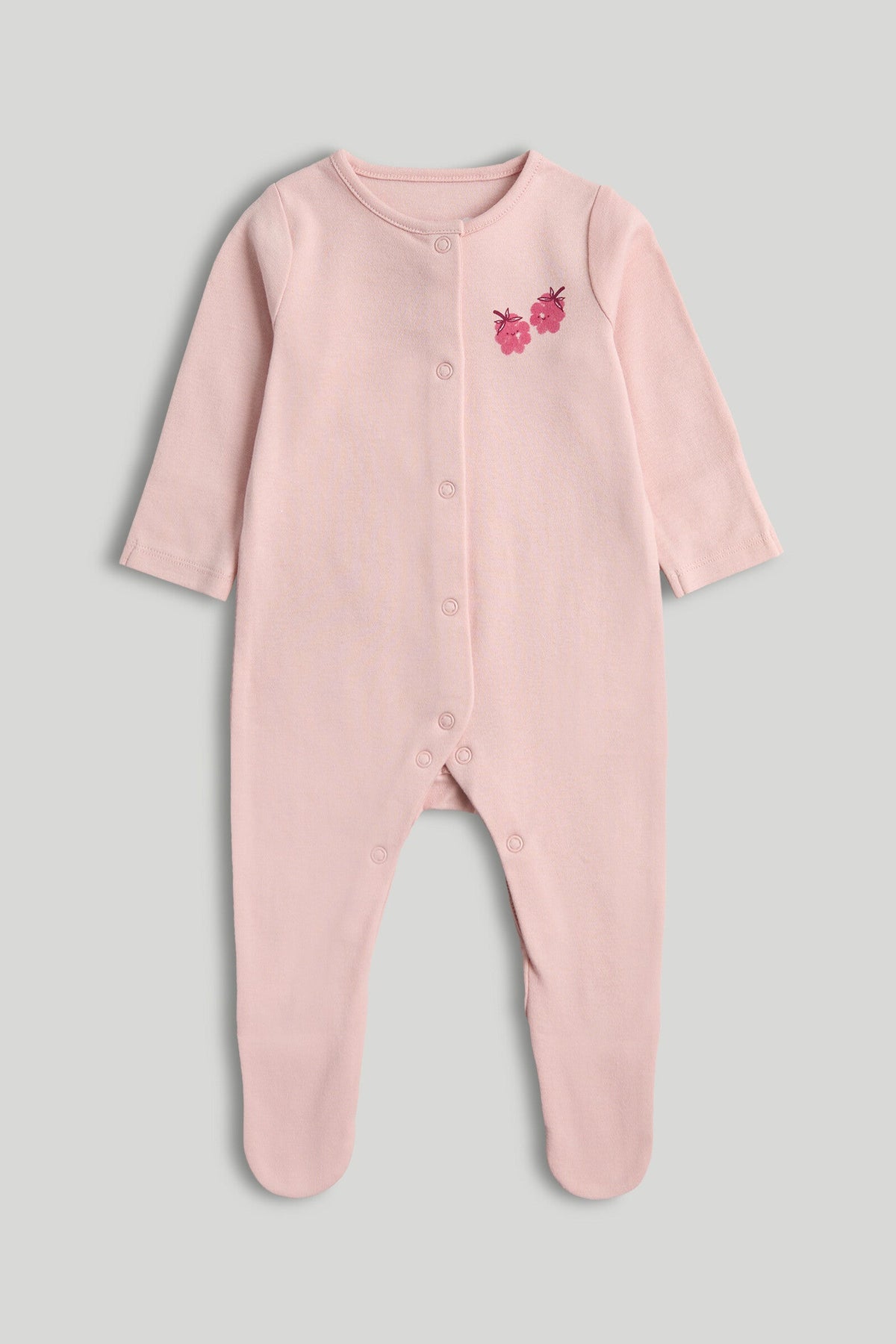 3 Pack Raspberry Sleepsuits