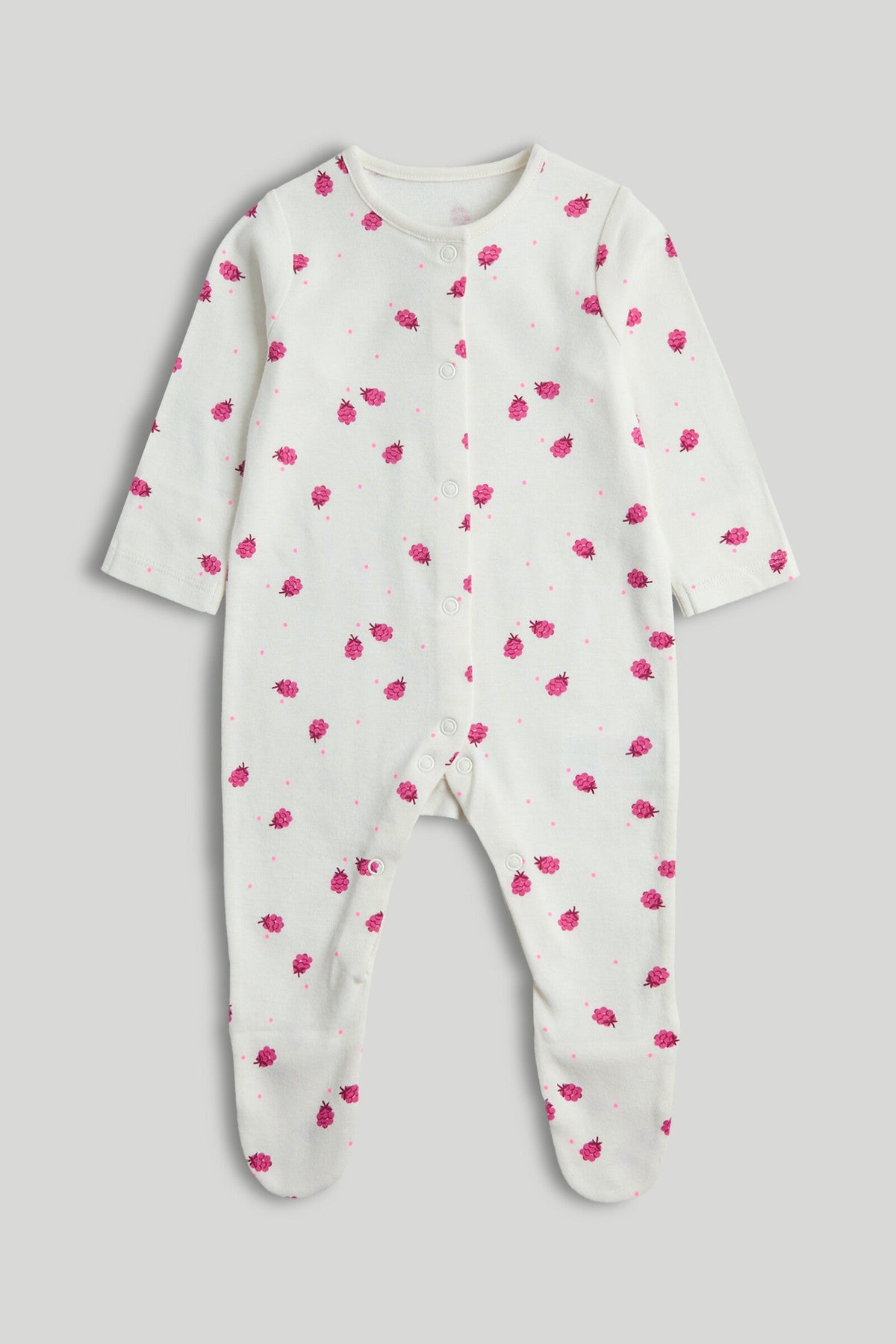 3 Pack Raspberry Sleepsuits