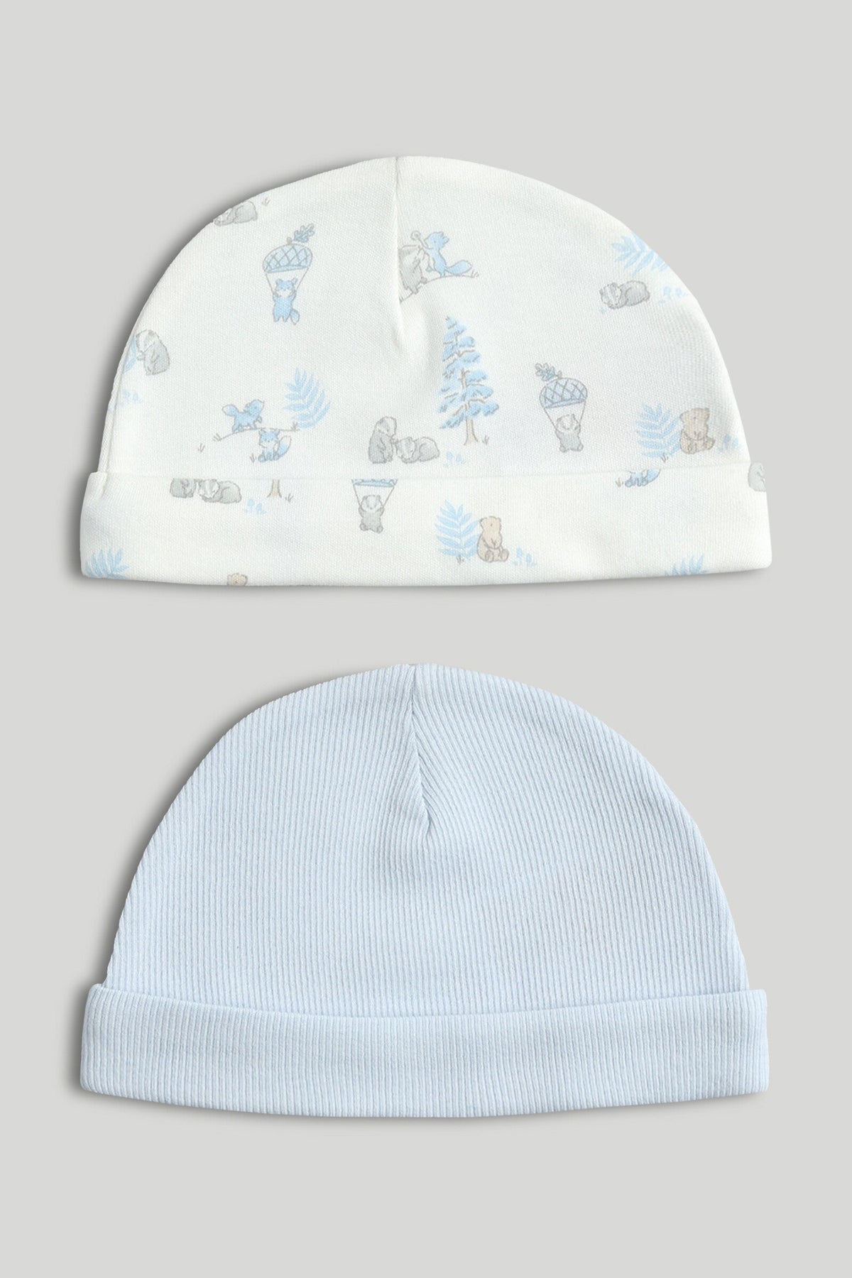 2 Pack My First Blue Baby Hats