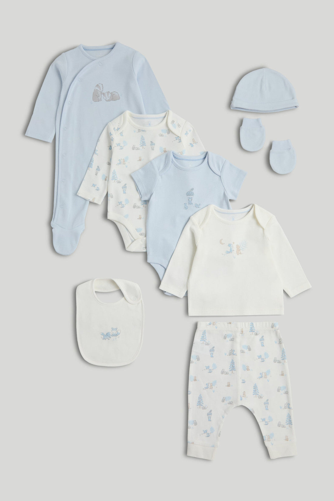 My First 8-Piece Outfit Gift Set - Multicolor / Up to 1 Month