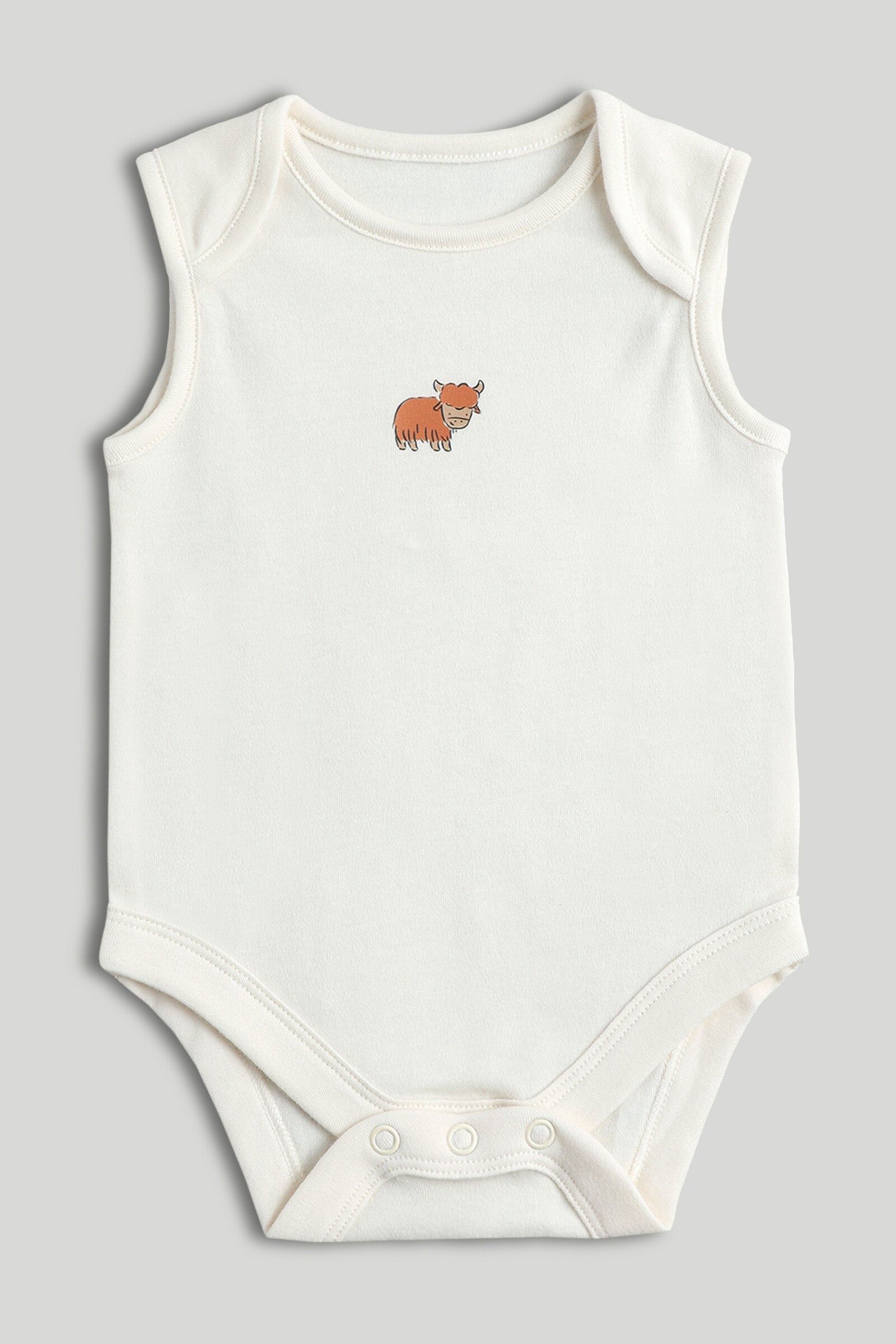 5 Pack Highland Cow Sleeveless Bodysuits