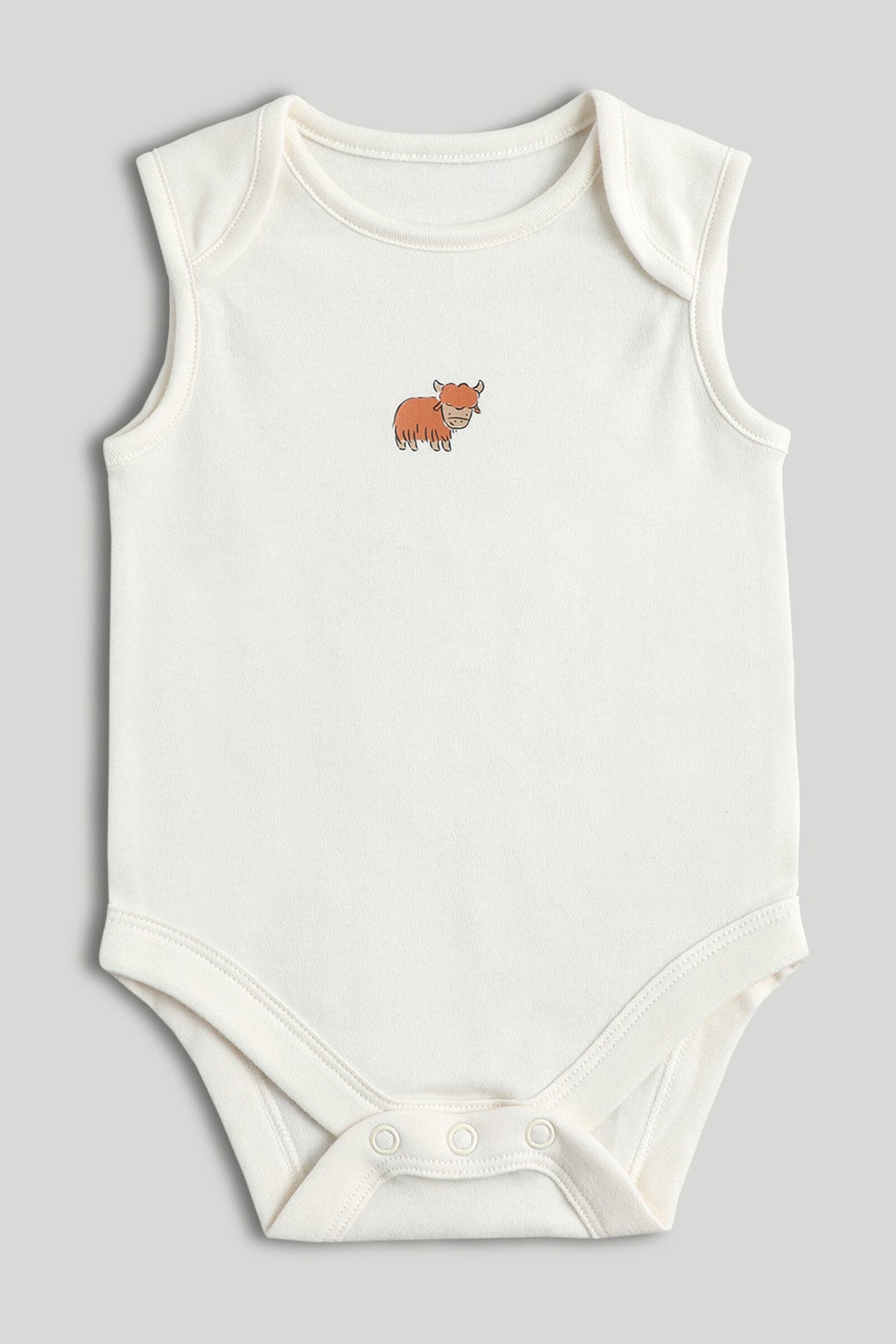 5 Pack Highland Cow Sleeveless Bodysuits