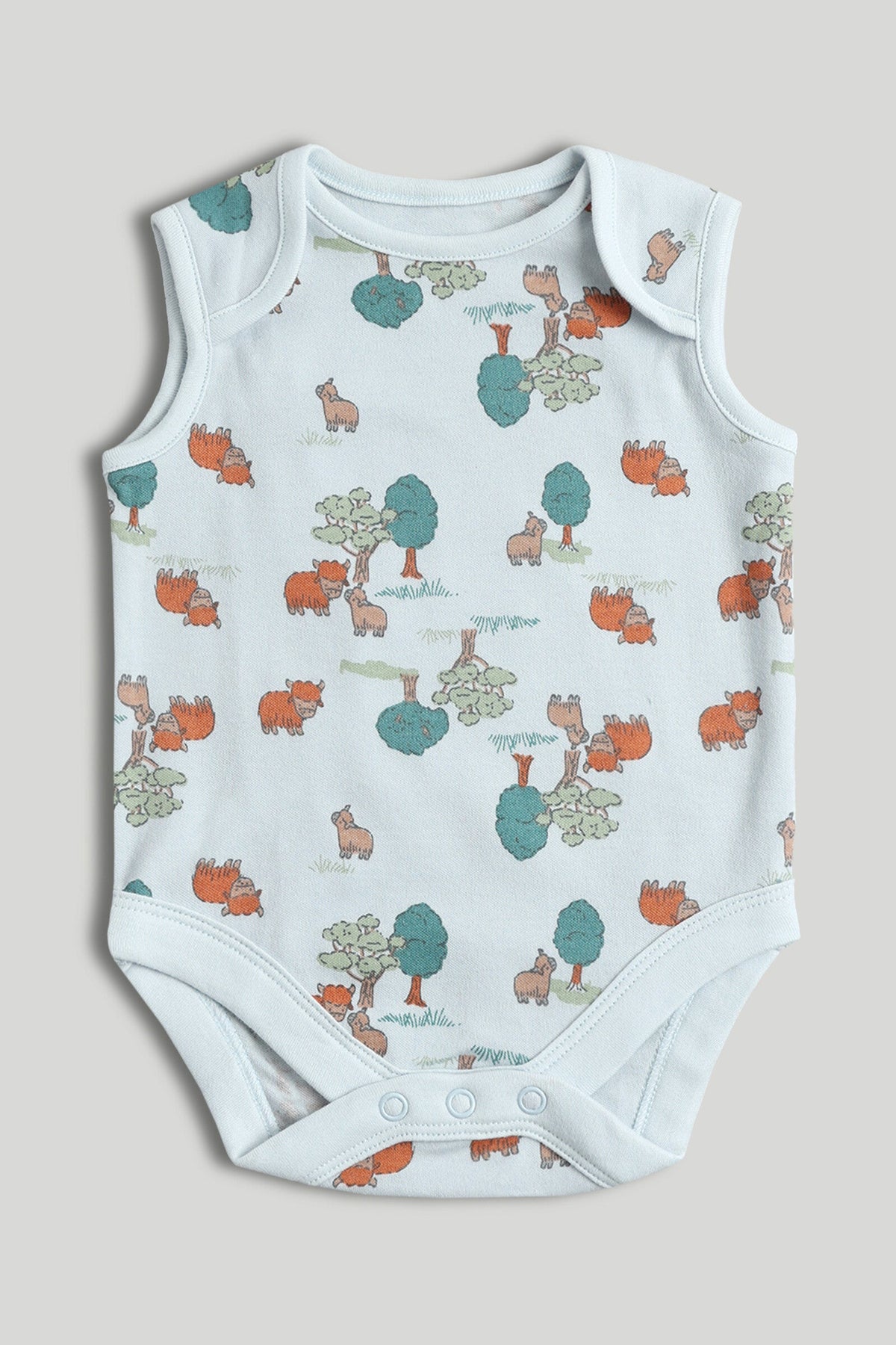 5 Pack Highland Cow Sleeveless Bodysuits