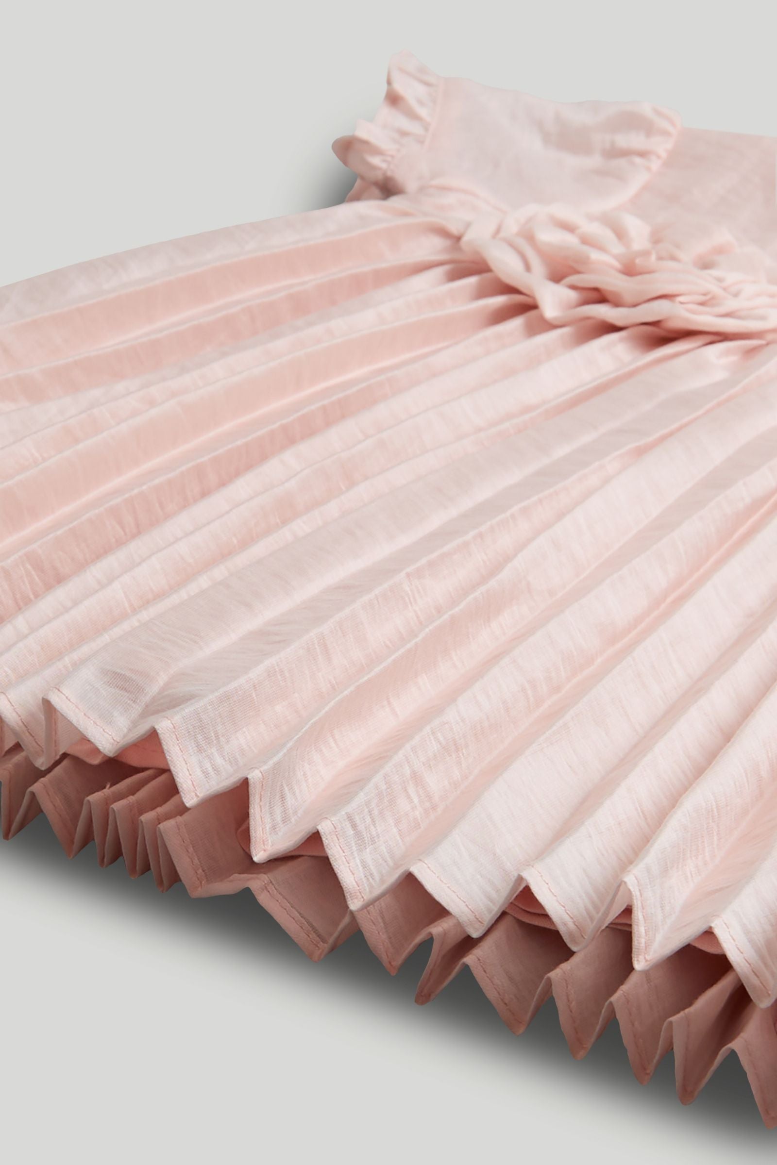 Pink Pleated Dress, Knickers and Headband Outfit