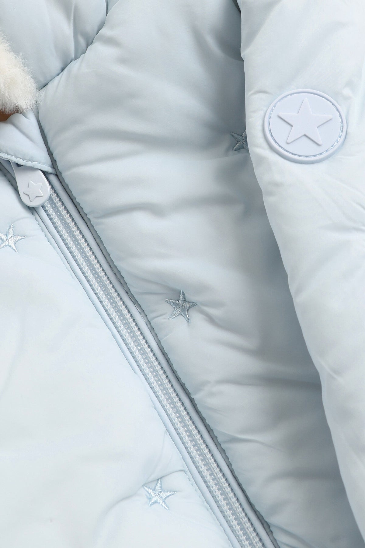 Blue Quilted Coat