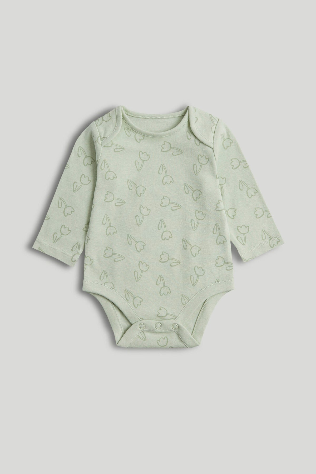 5 Pack Floral Animal Long-Sleeved Bodysuits