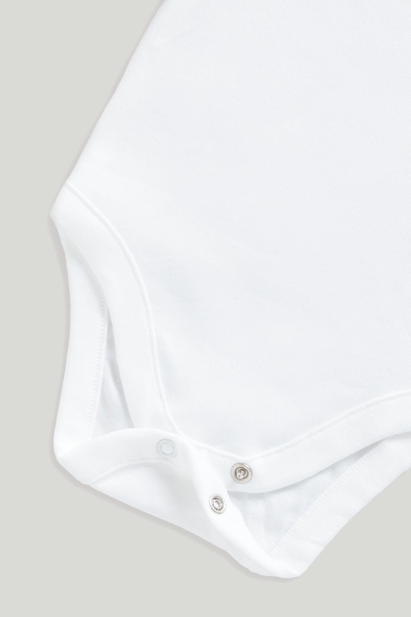 7 Pack White Short-Sleeved Bodysuits