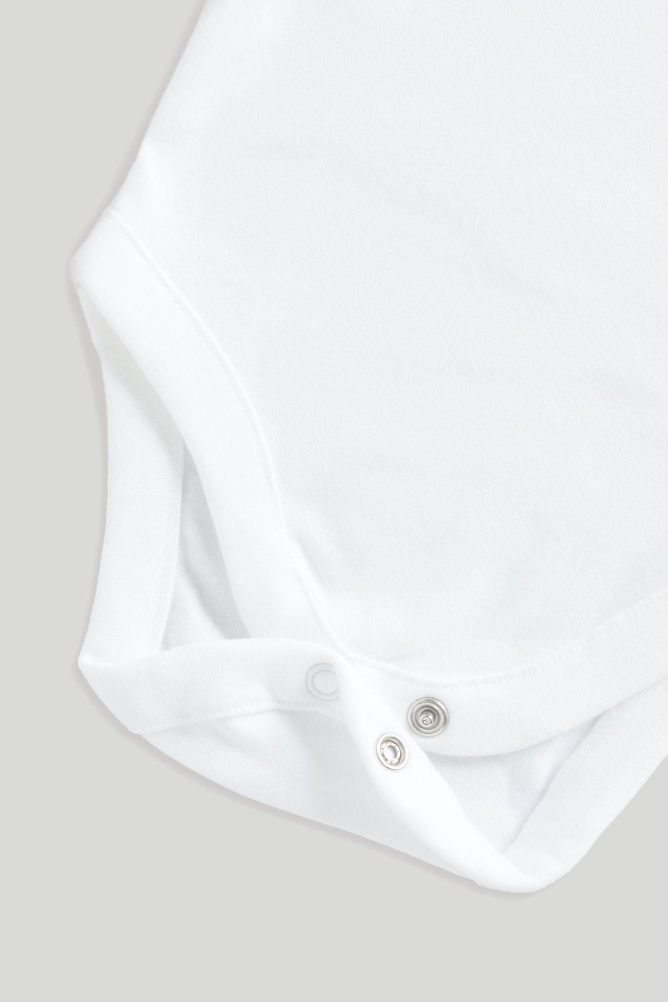 7 Pack White Long-Sleeved Bodysuits