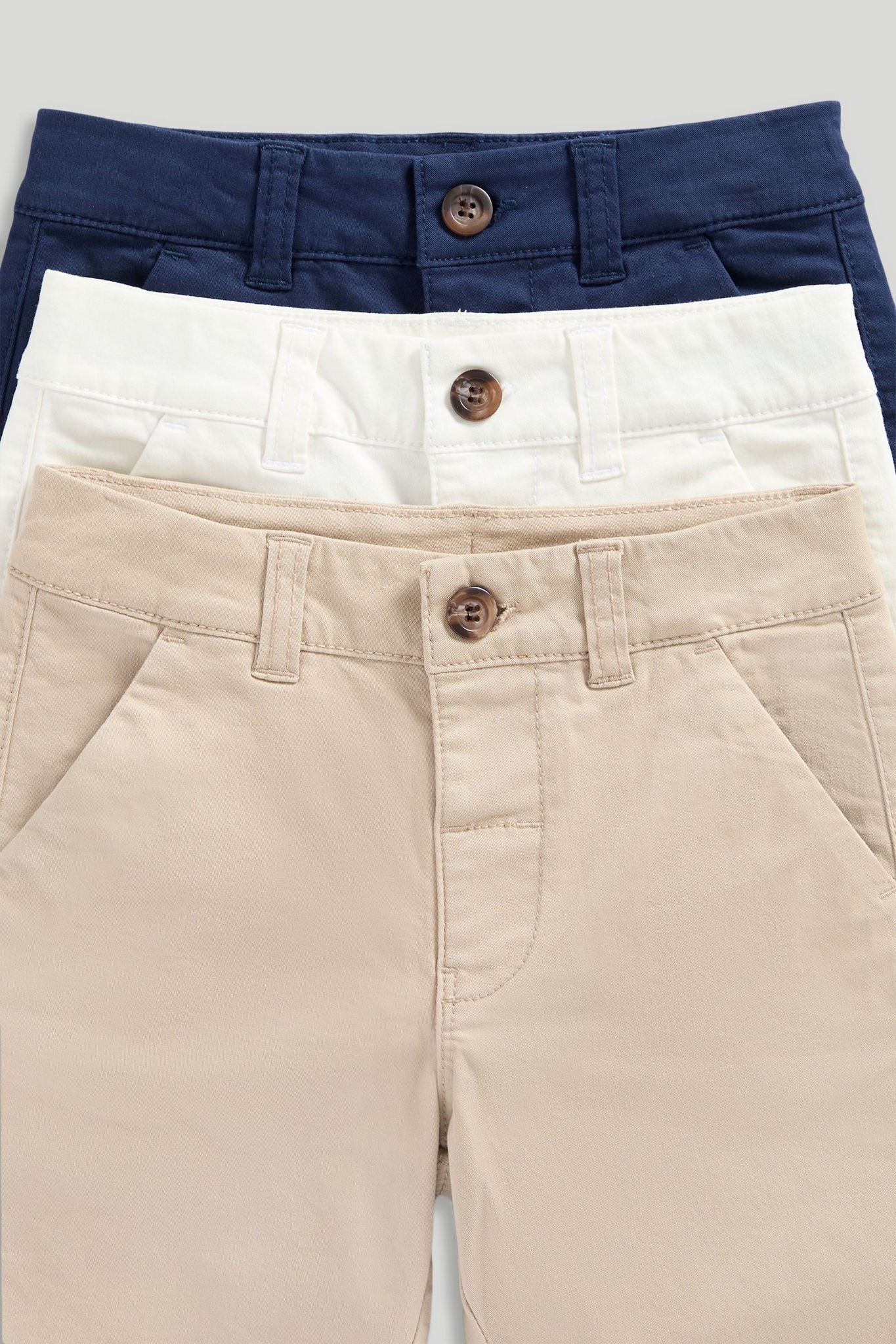 3 Pack Chino Shorts
