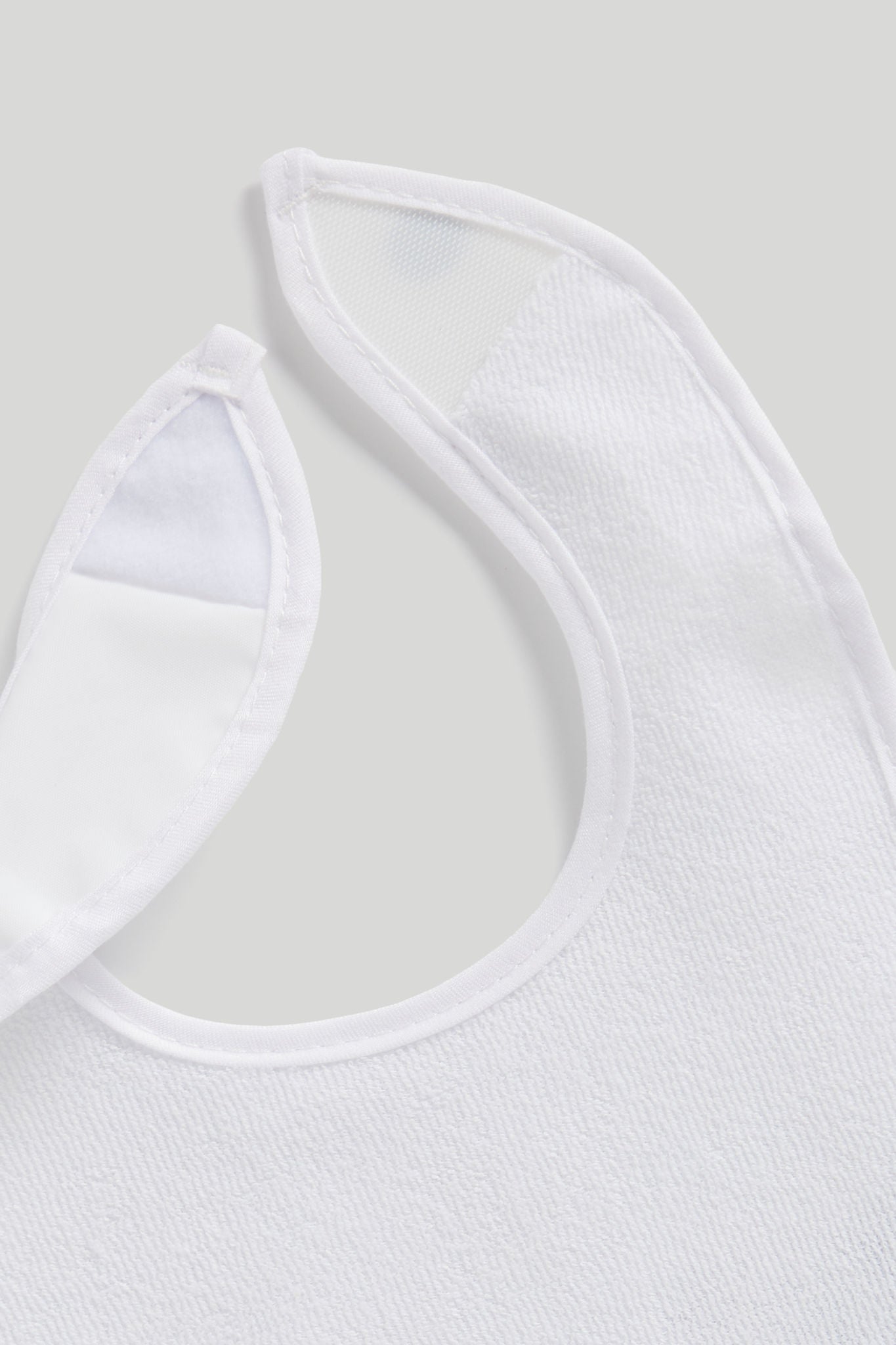 Mothercare White Newborn Terry Bibs - 10 Pack