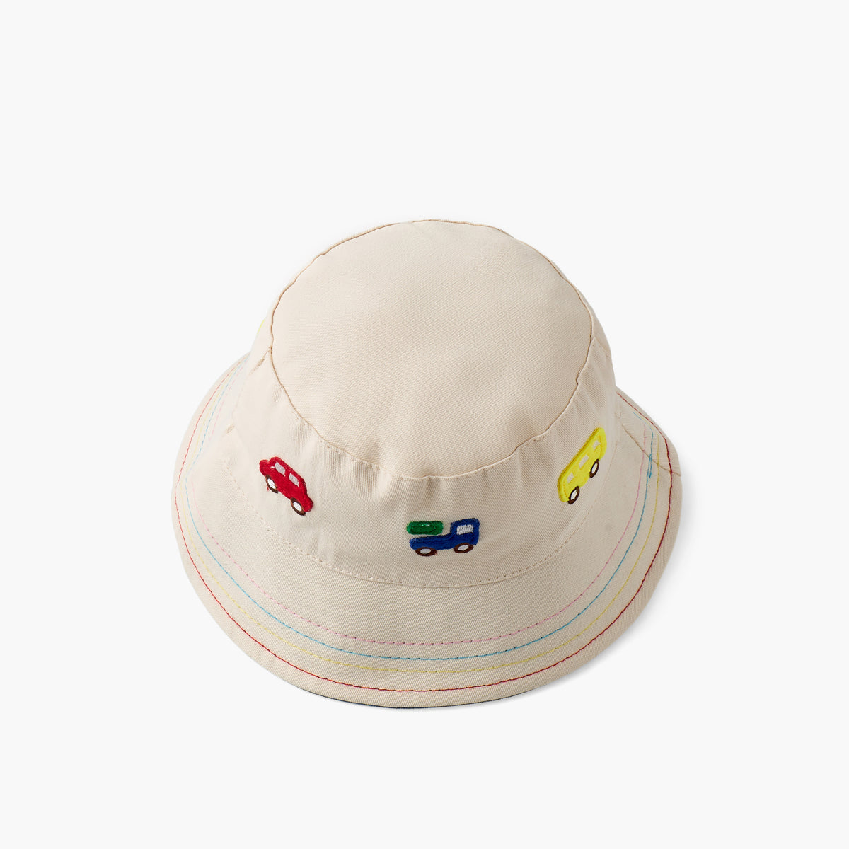 Juniors Bucket Hat with Vehical Embroidery