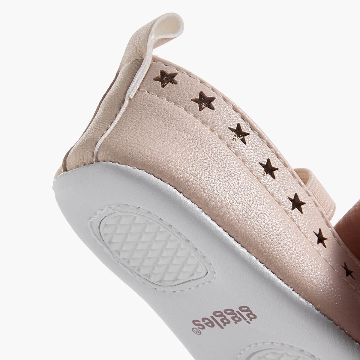 Giggles Booties with Elasticated Strap, Star Cutout Detail