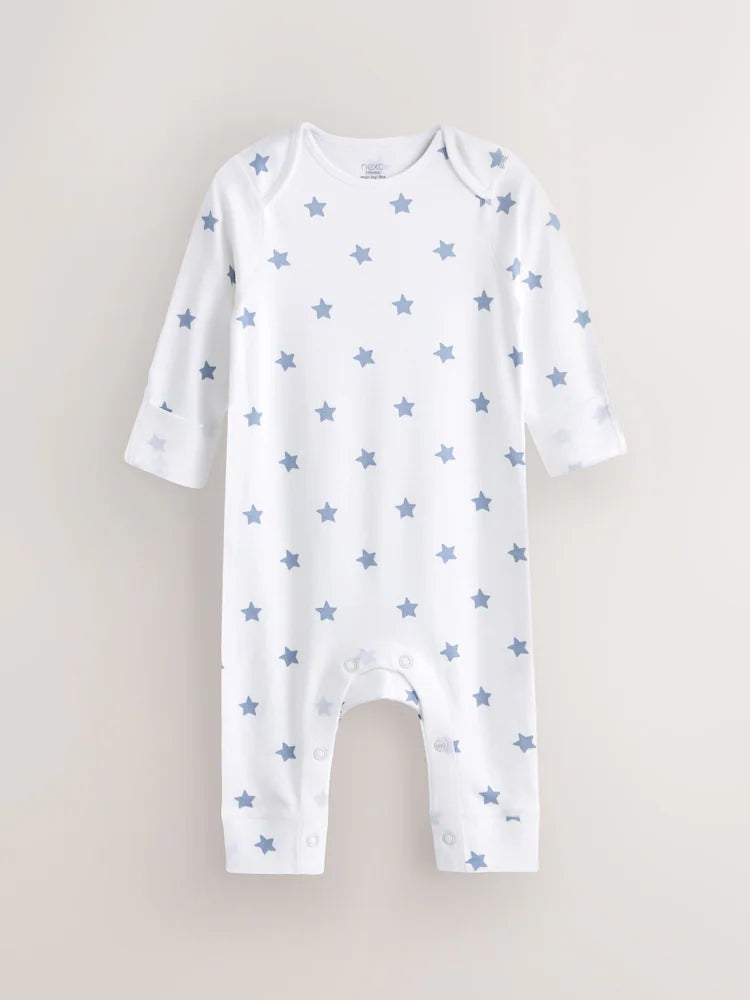 Blue Star Baby Kind To Skin Sleepsuits 2 Pack (0-2yrs)